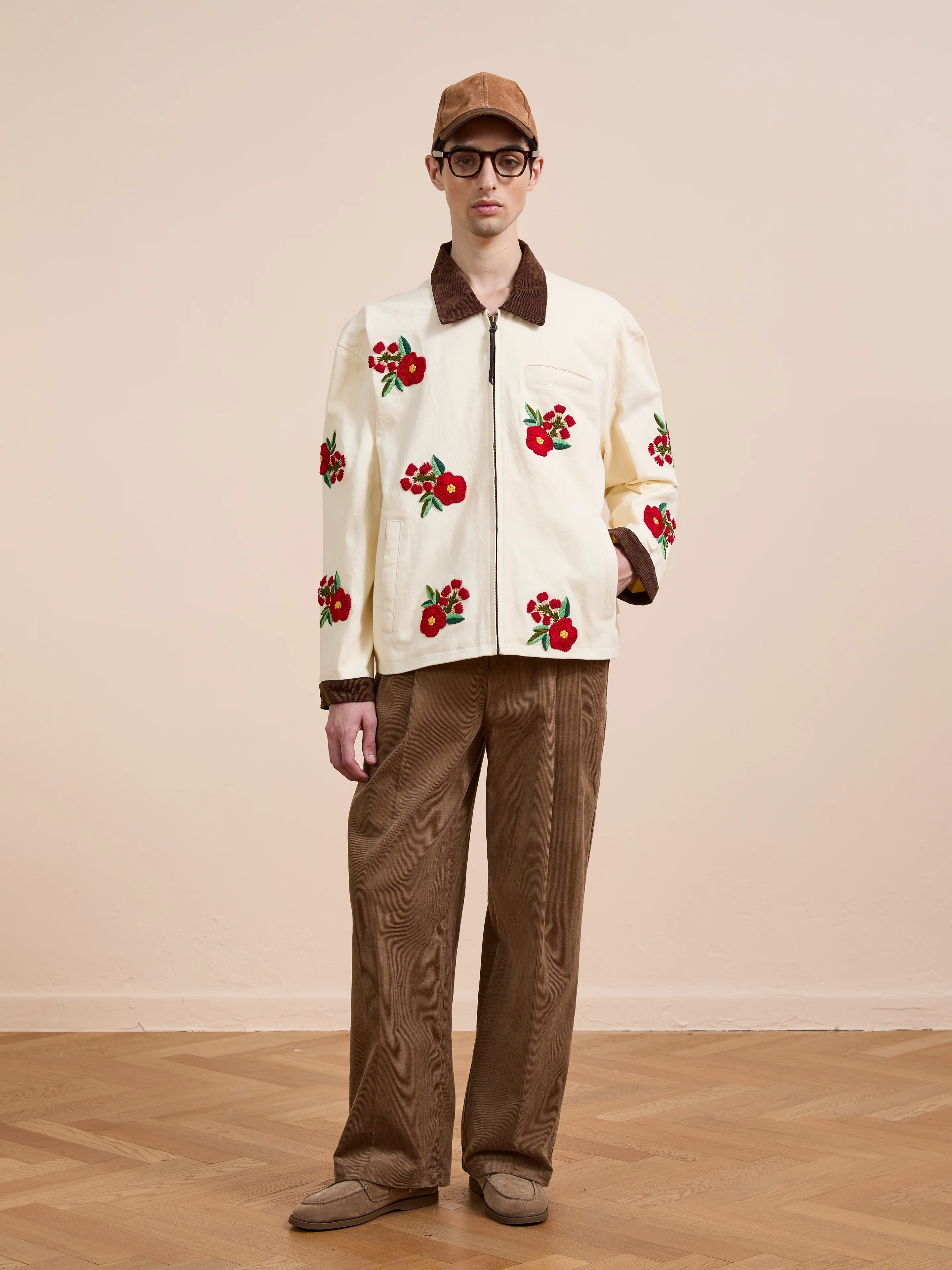 Floral Hand Embroidered Work Jacket - Image 14