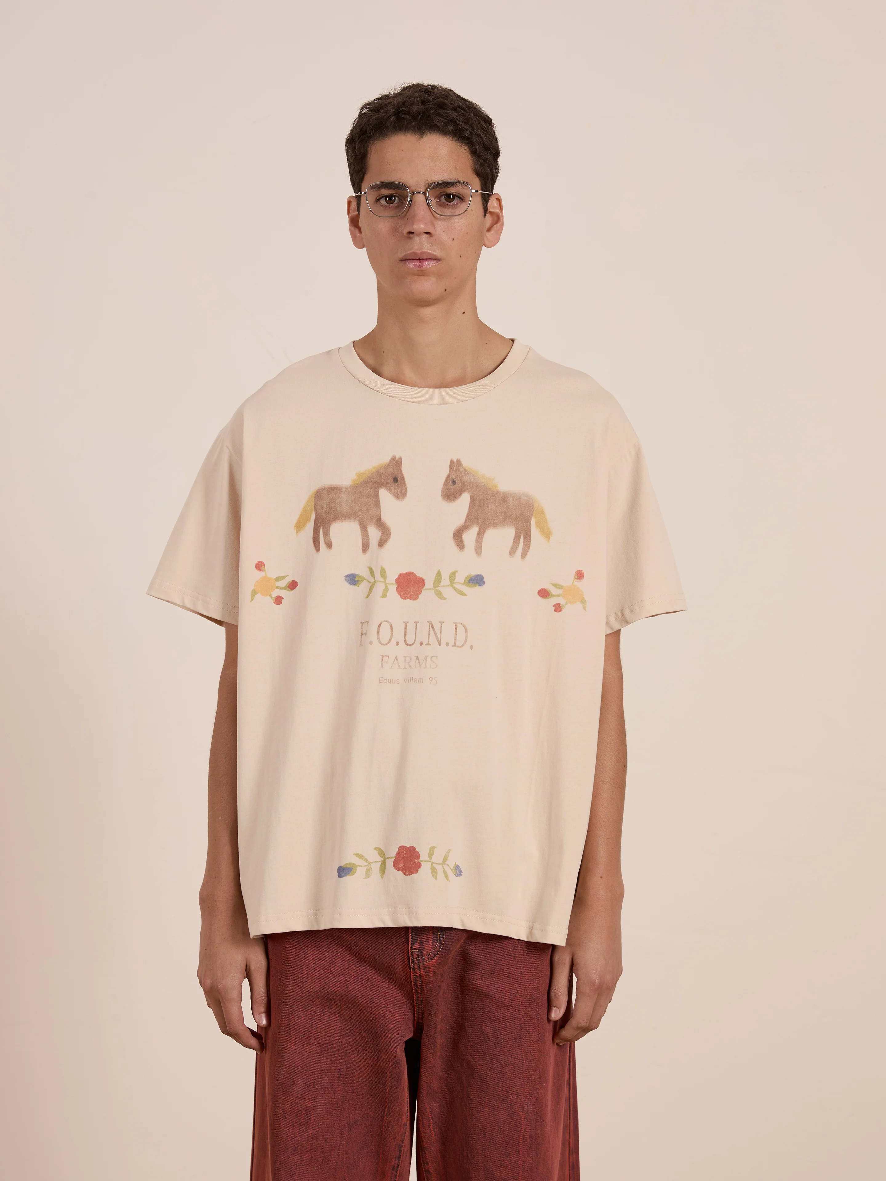 Floral Horse Farm Tee