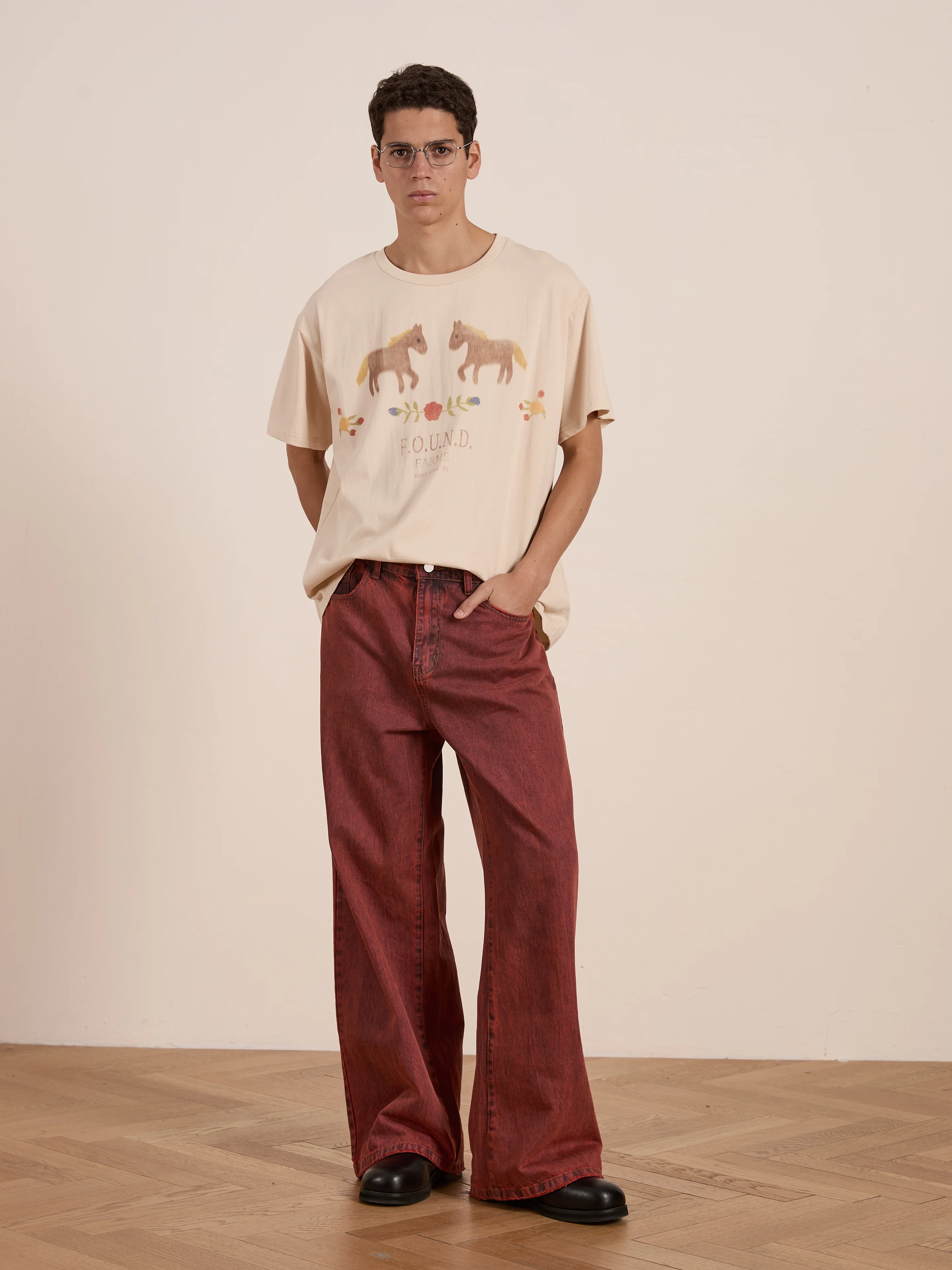 Floral Horse Farm Tee - Image 3