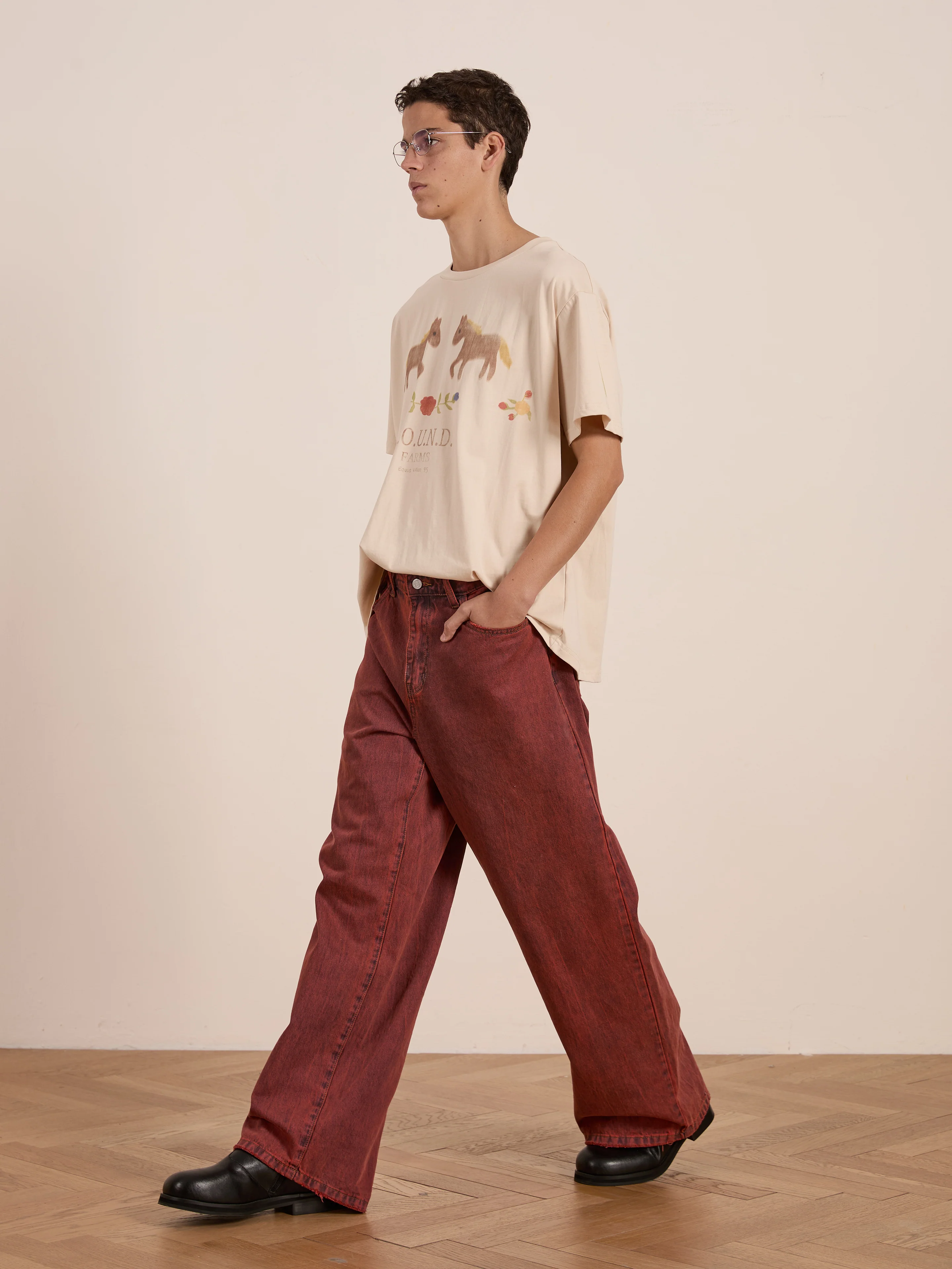 Floral Horse Farm Tee - Image 4