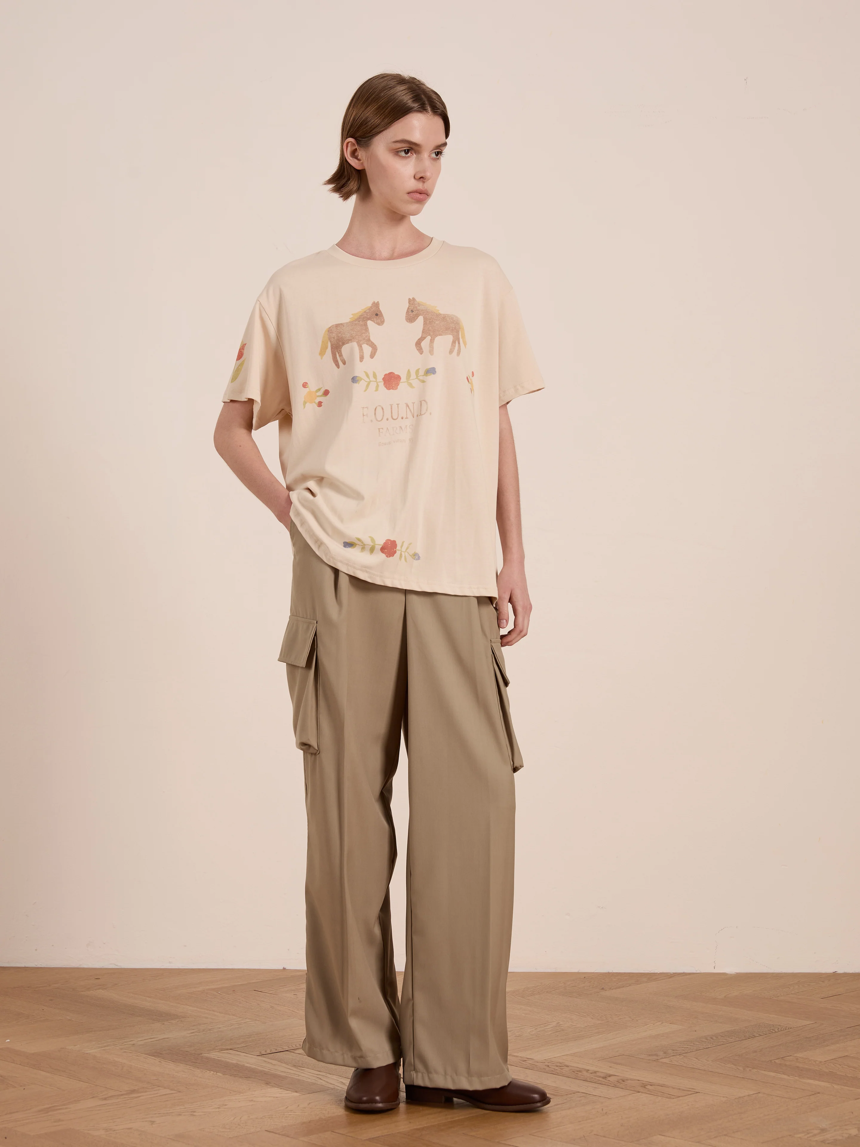 Floral Horse Farm Tee - Image 7