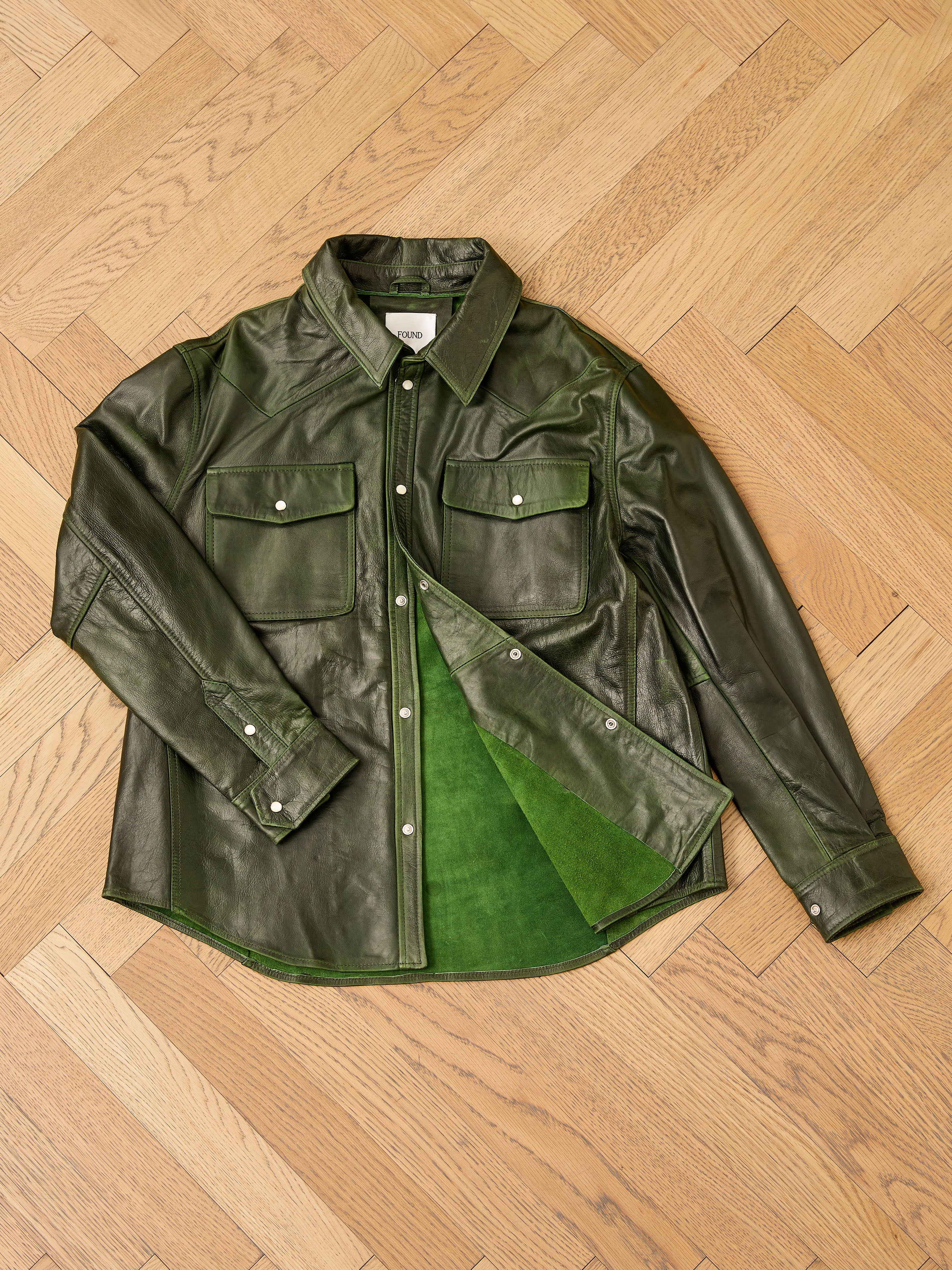 Forest Leather Western Shirt - Image 12