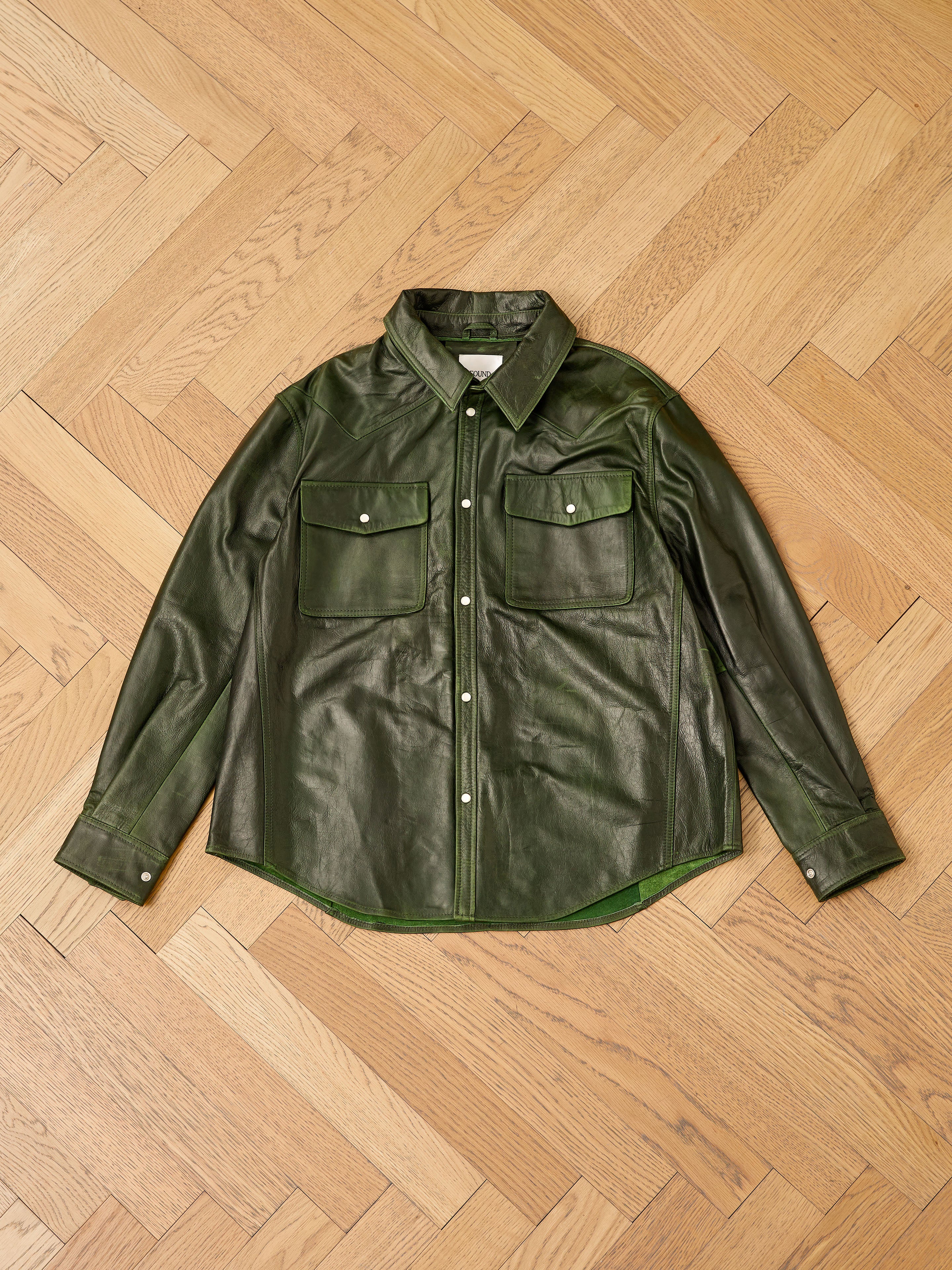 Forest Leather Western Shirt - Image 13