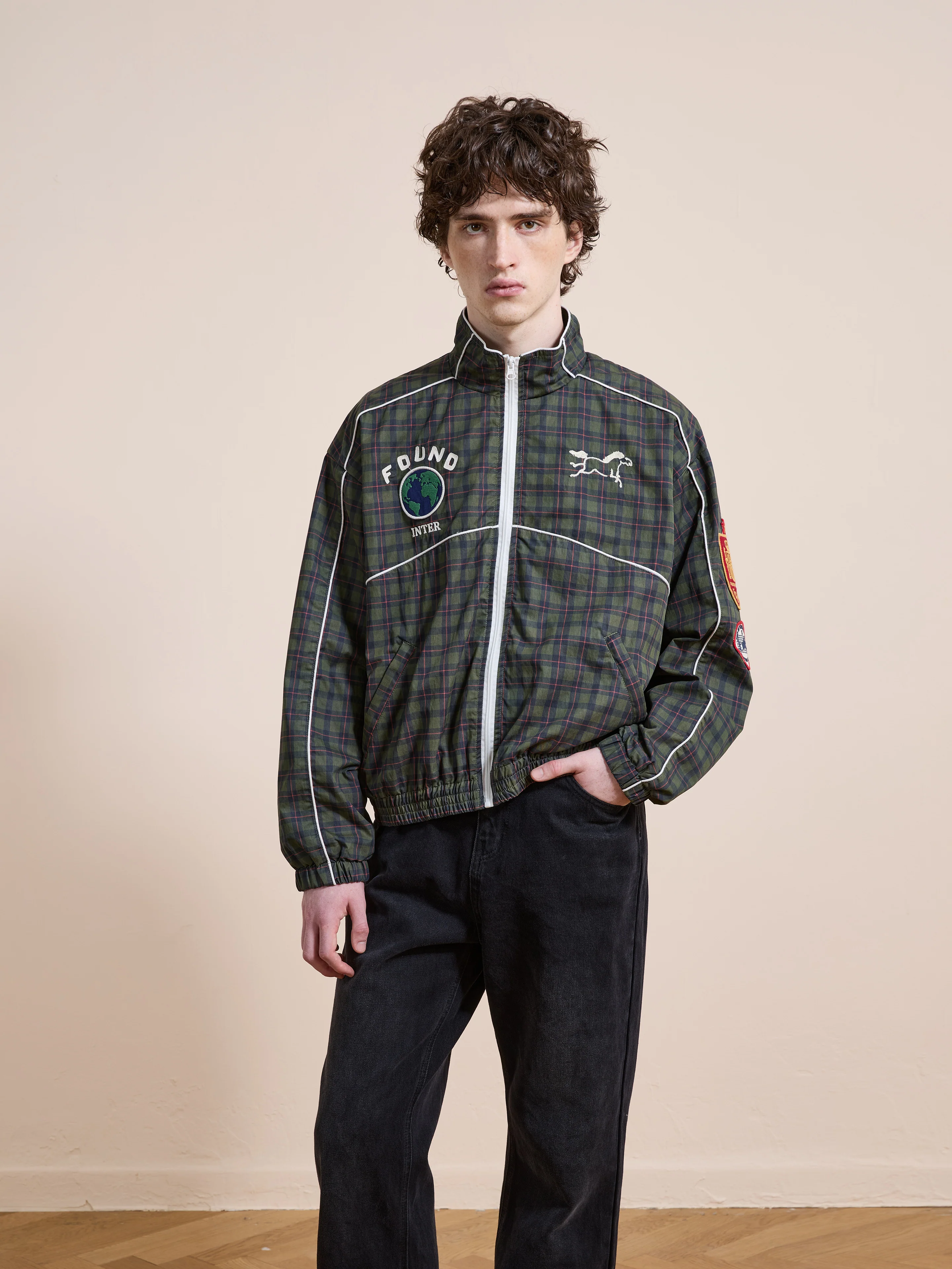 Forest Plaid Track Jacket - Image 17