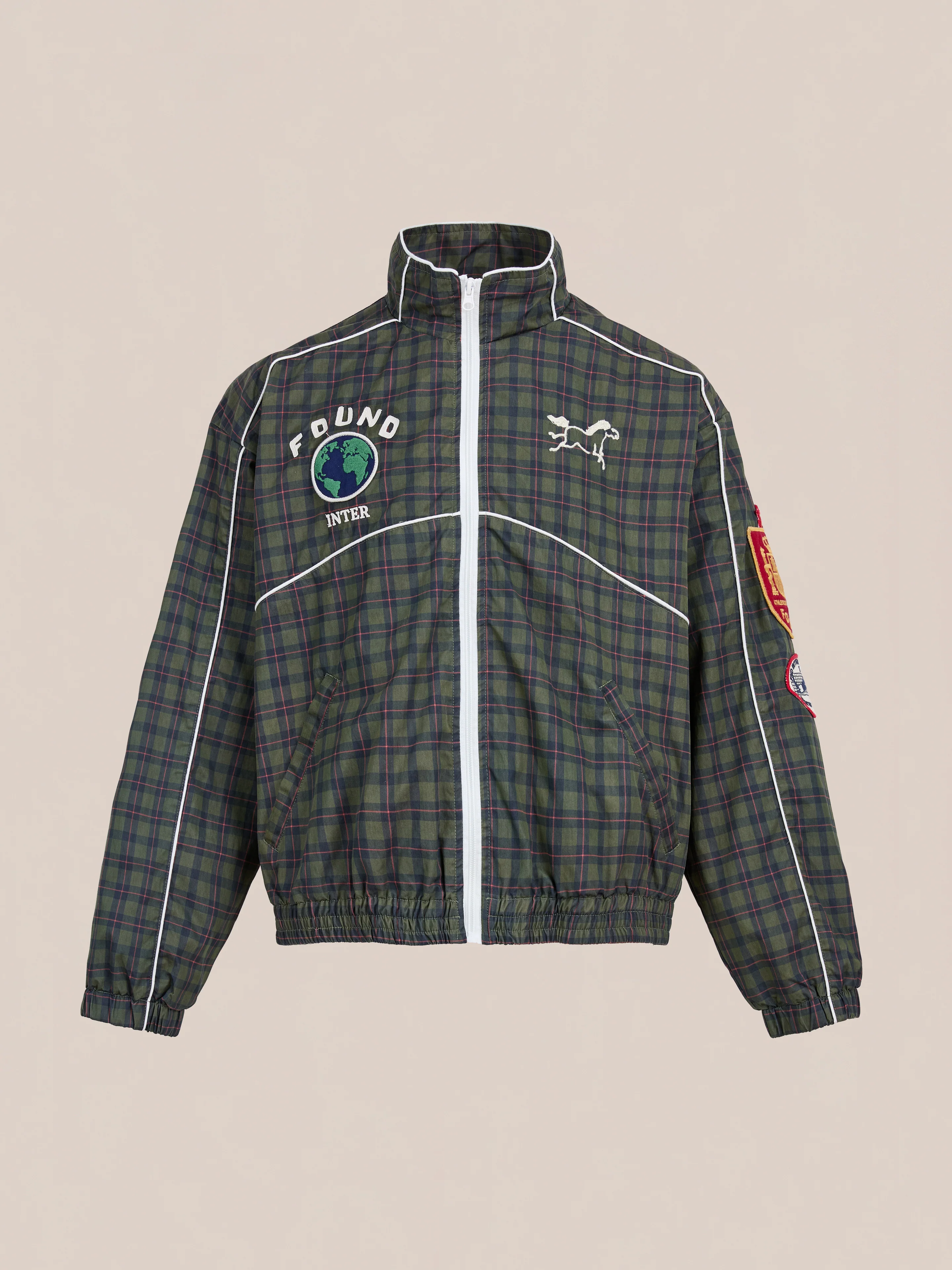 Forest Plaid Track Jacket - Image 5