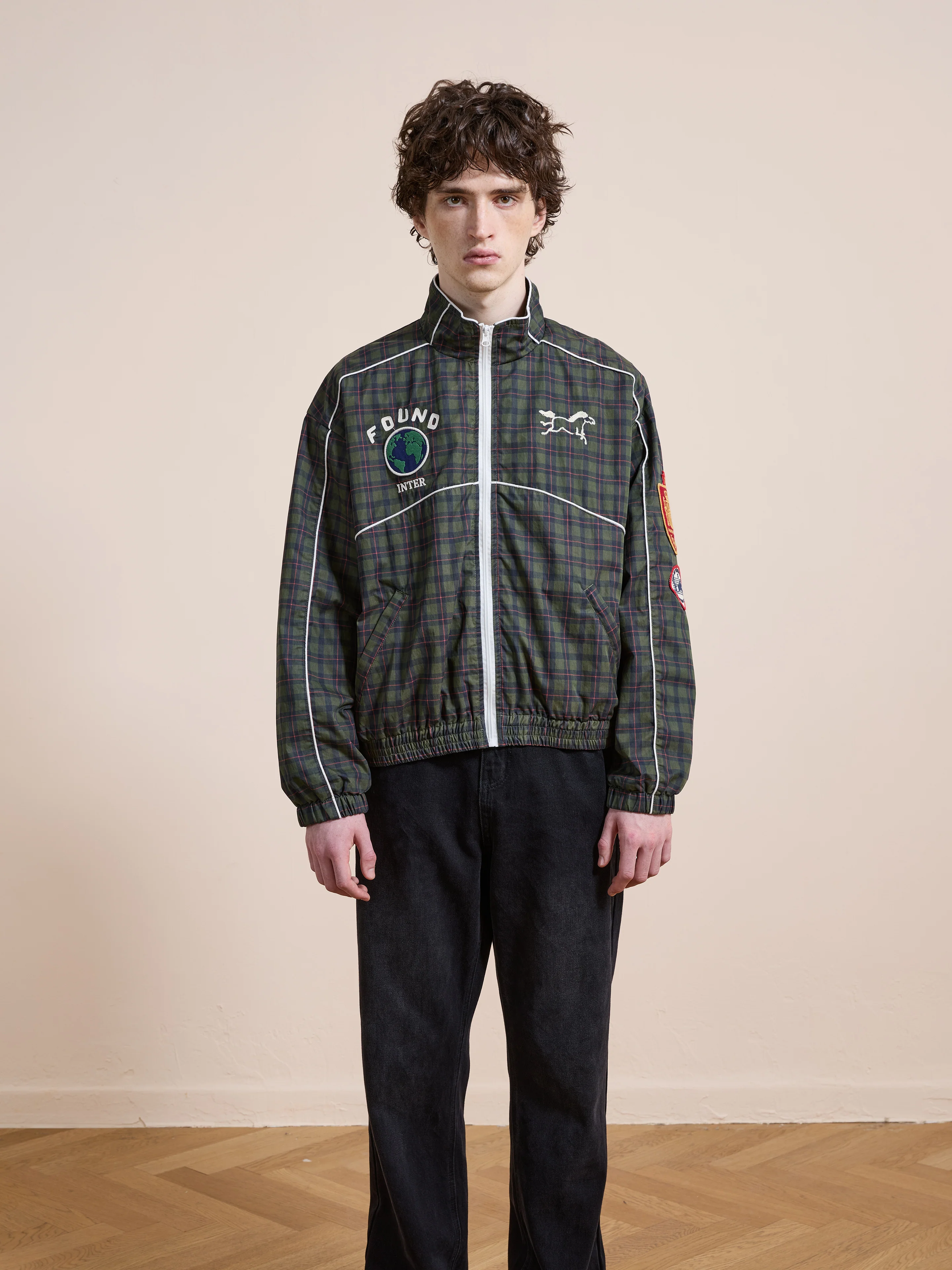 Forest Plaid Track Jacket - Image 8