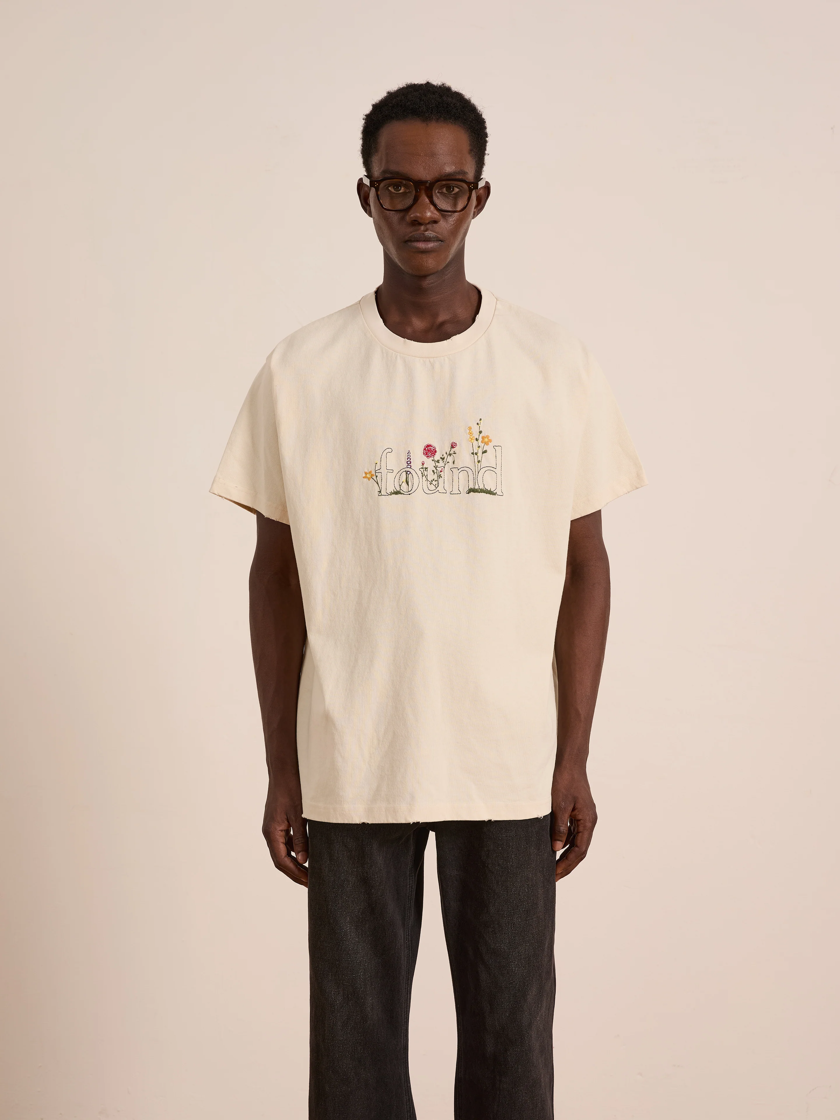 Found Logo Flower Tee