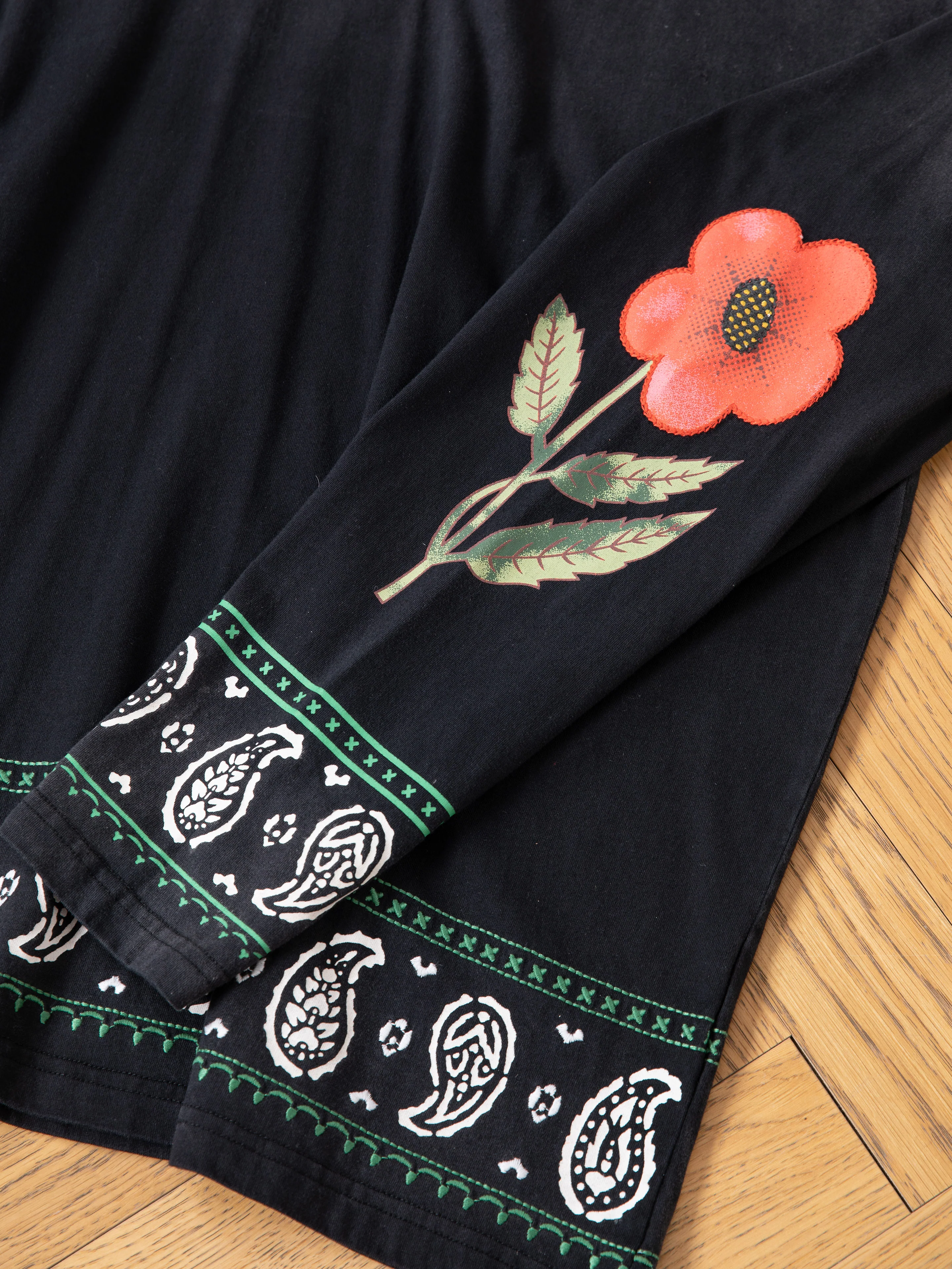 Garden Bloom Embroidered LS Tee - Image 6