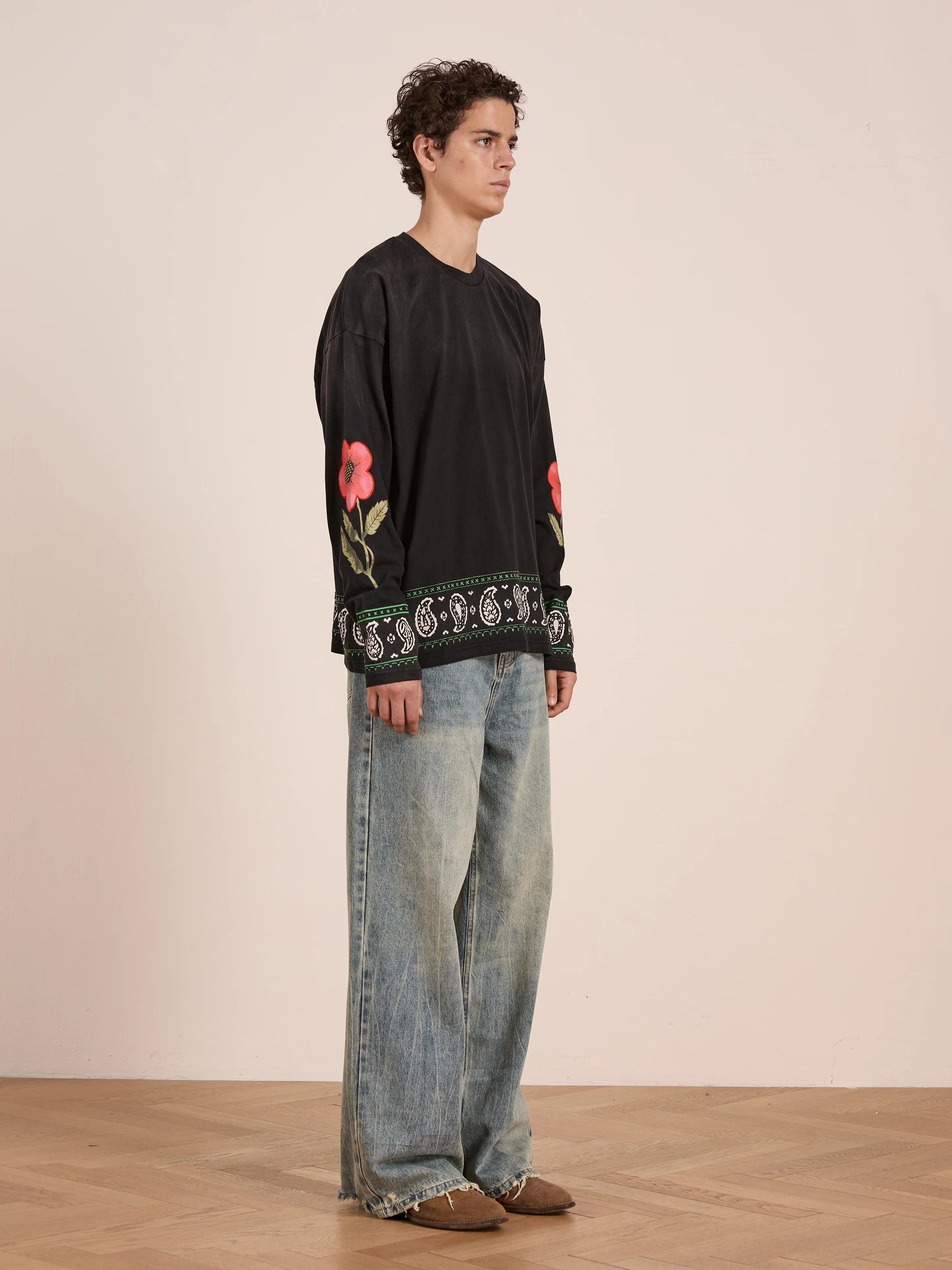 Garden Bloom Embroidered LS Tee - Image 8