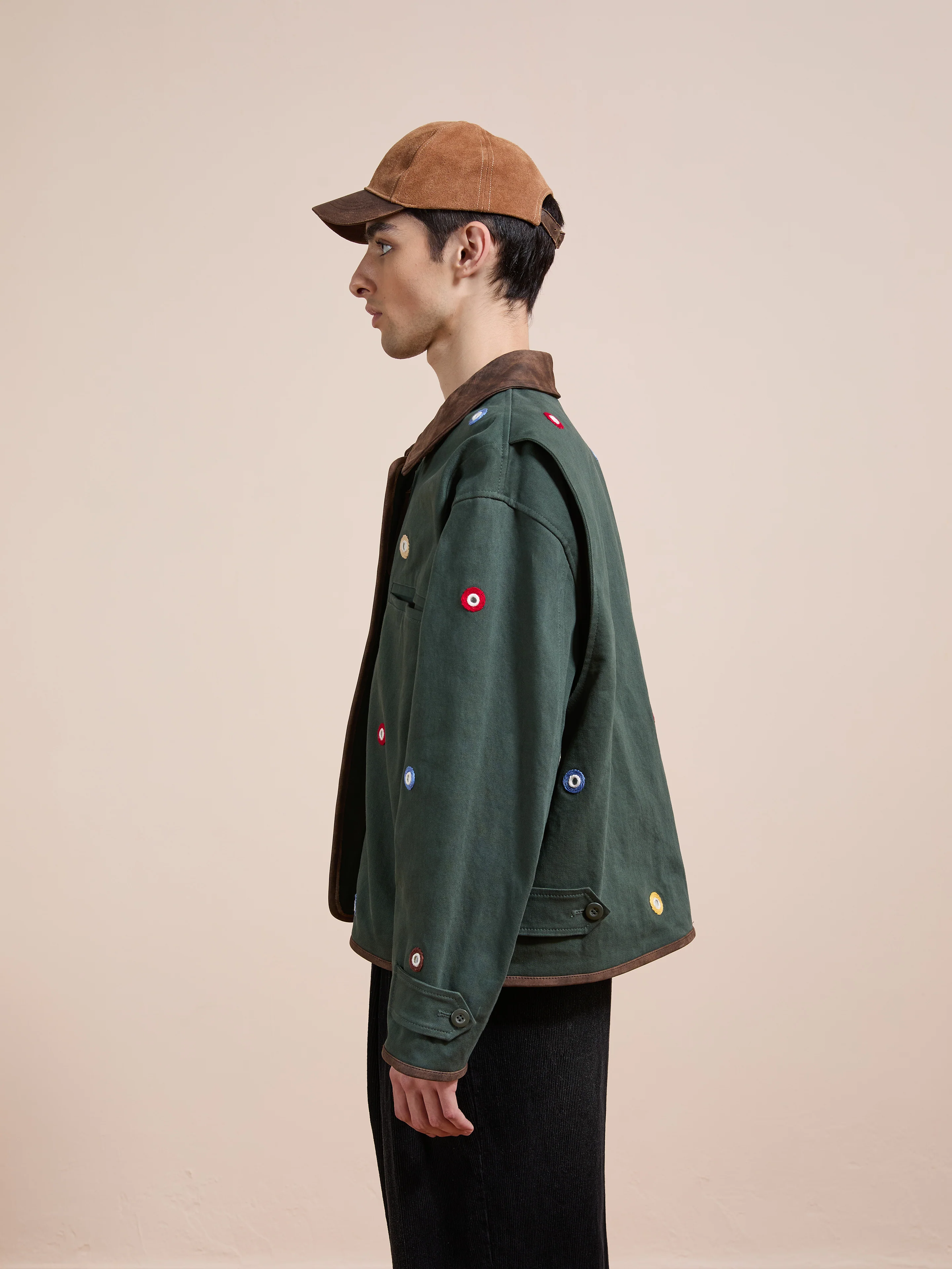 Hand Embroidered Mirror Abhala Jacket - Image 11