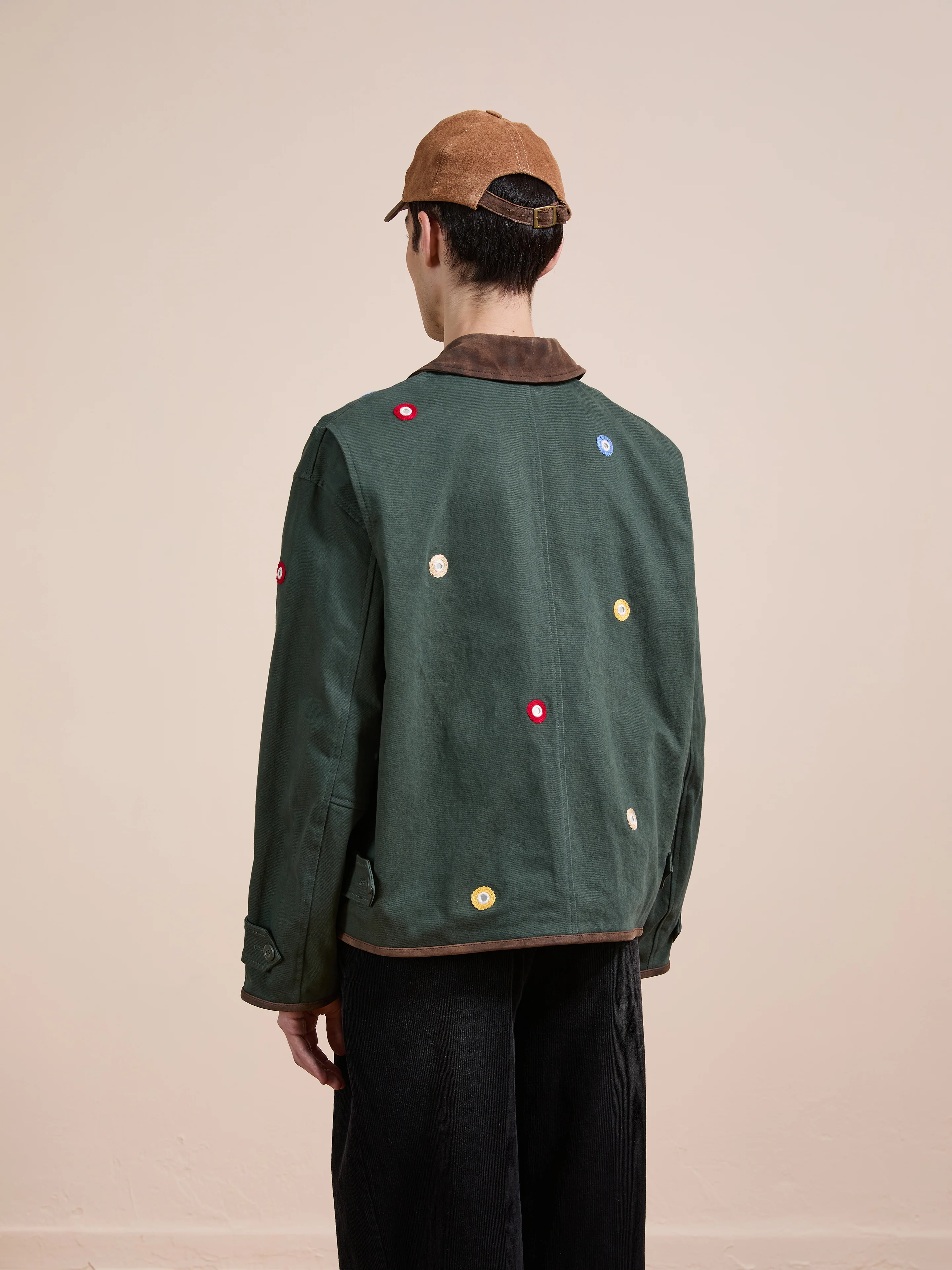 Hand Embroidered Mirror Abhala Jacket - Image 13