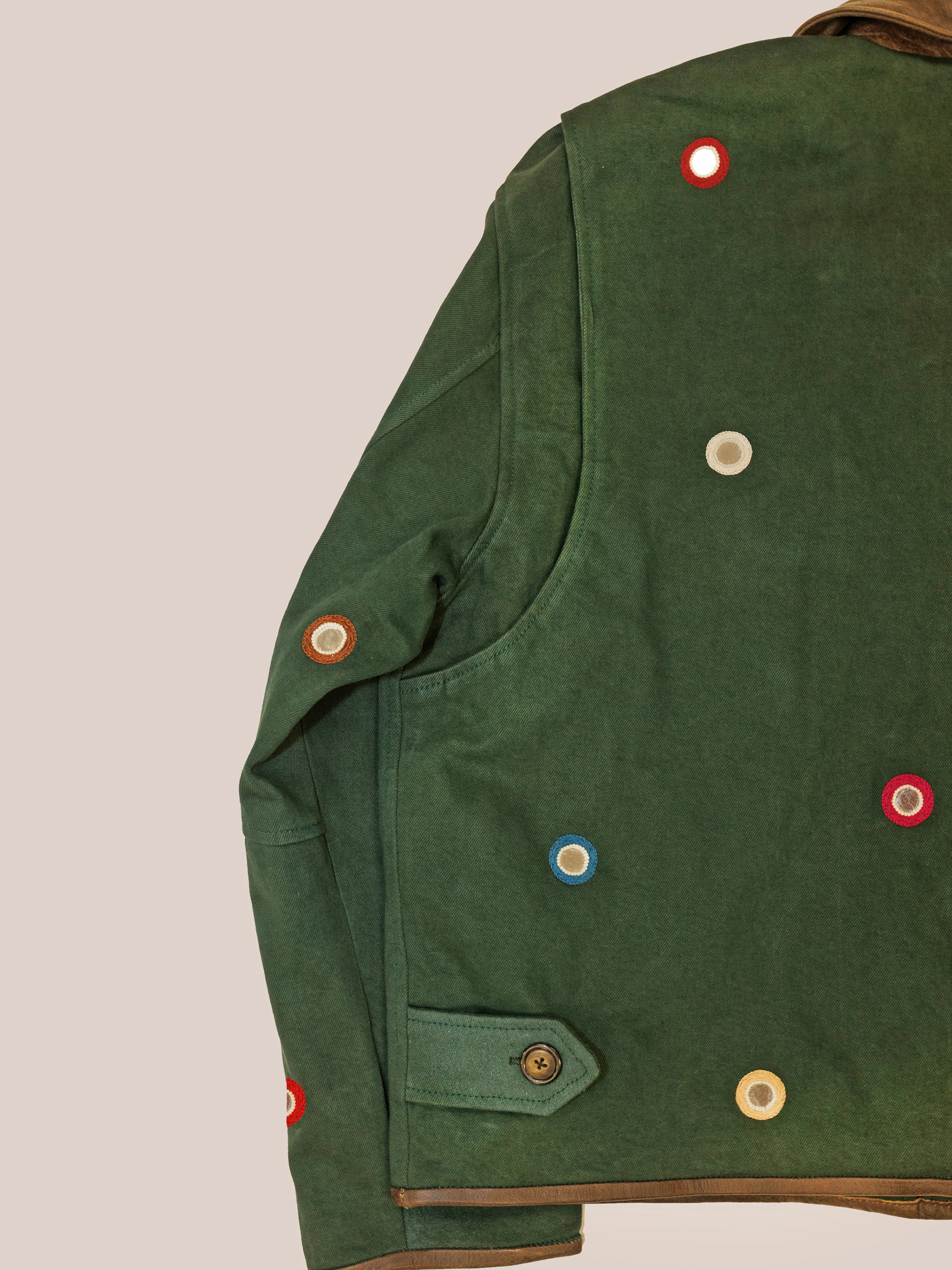 Hand Embroidered Mirror Abhala Jacket - Image 18