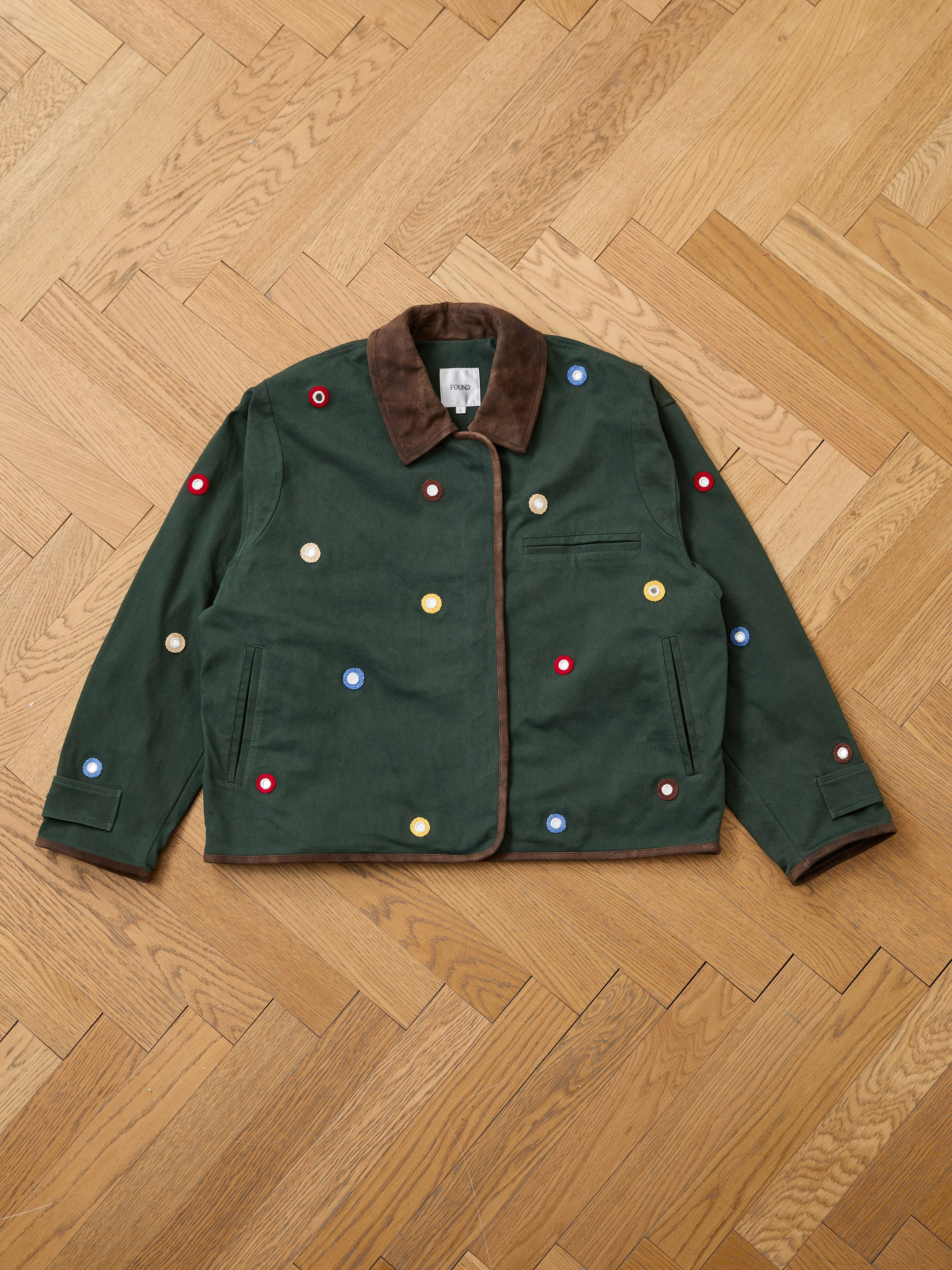 Hand Embroidered Mirror Abhala Jacket - Image 19