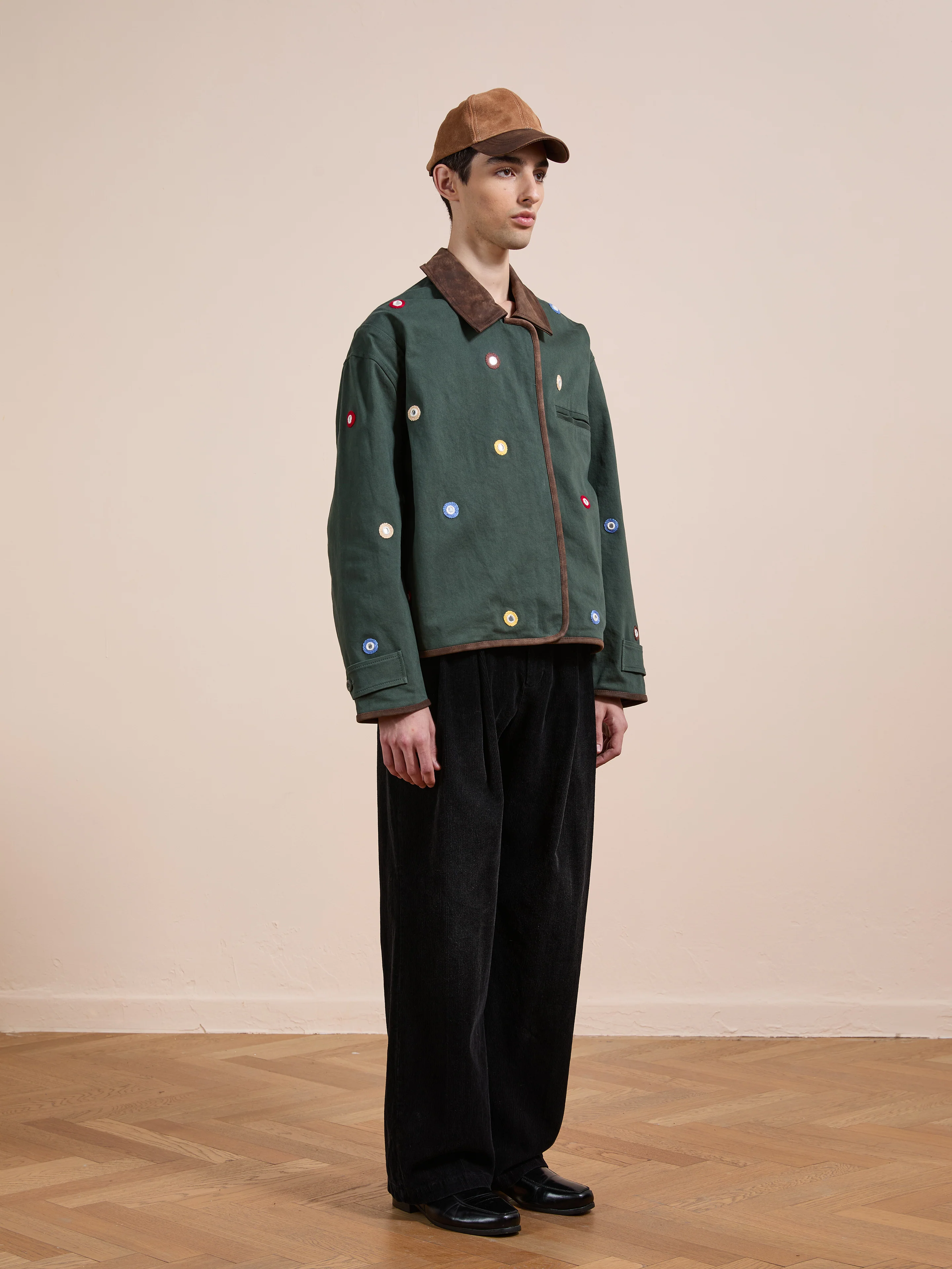 Hand Embroidered Mirror Abhala Jacket - Image 21