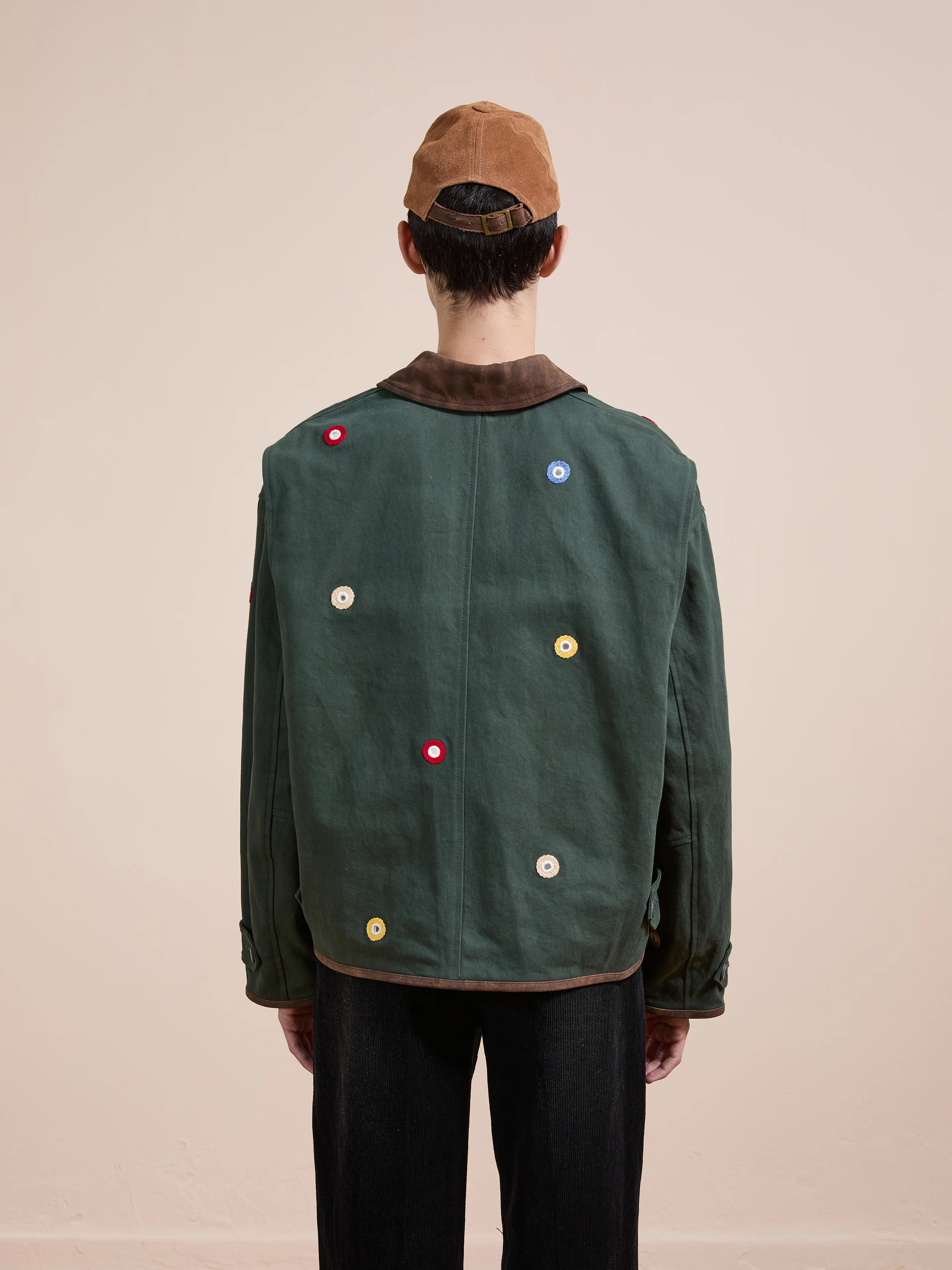 Hand Embroidered Mirror Abhala Jacket - Image 22