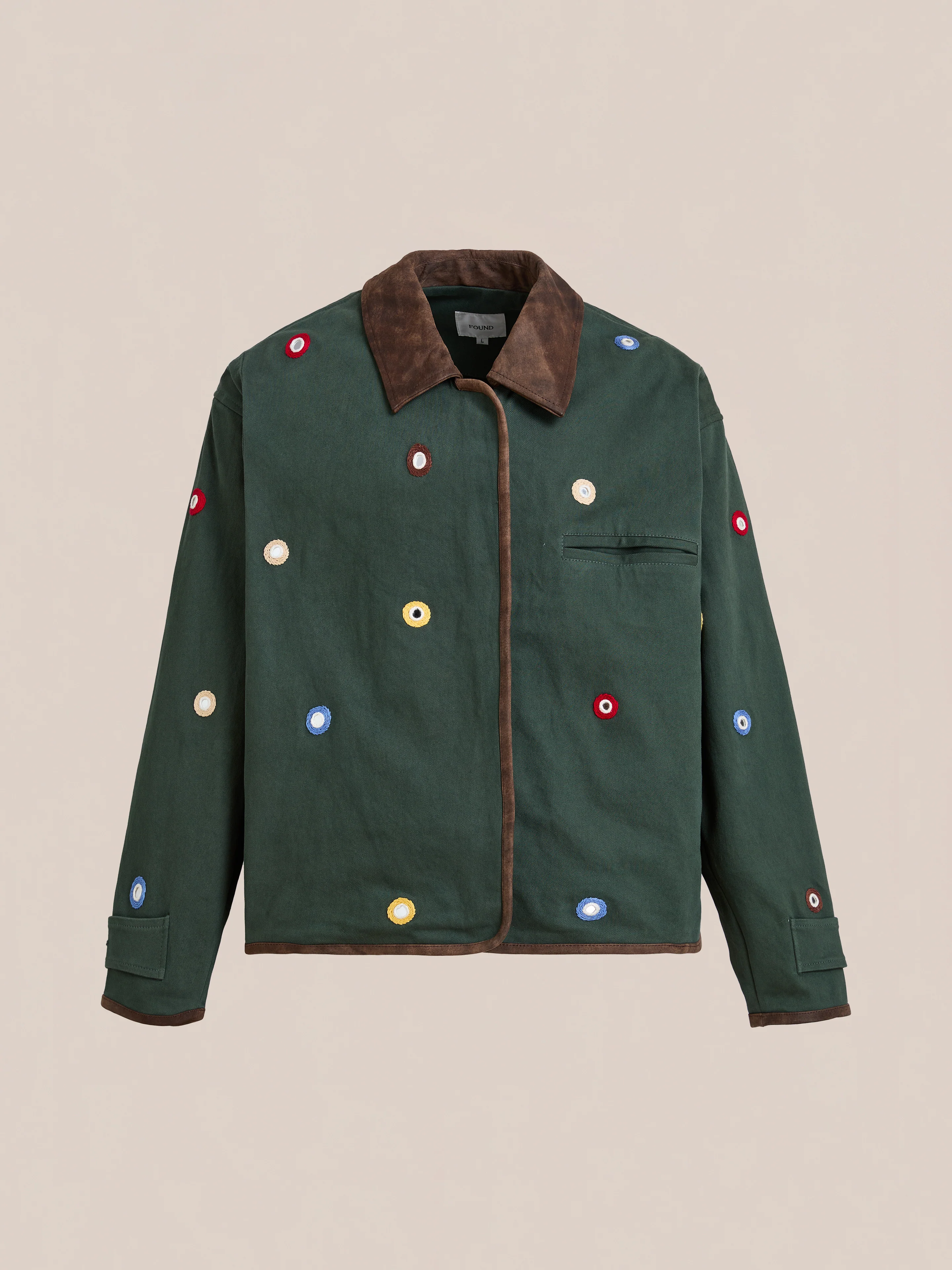 Hand Embroidered Mirror Abhala Jacket - Image 5