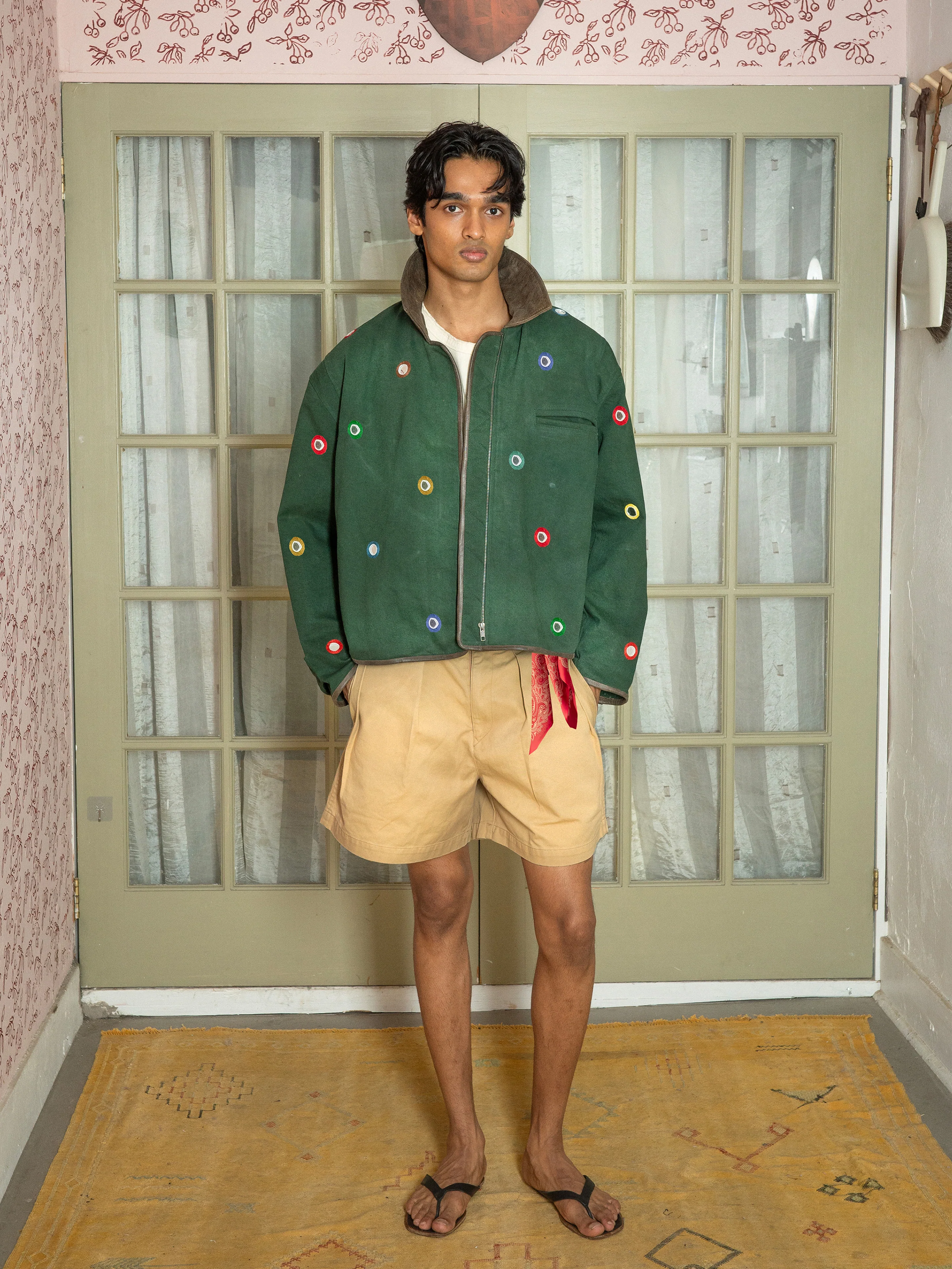 Hand Embroidered Mirror Abhala Jacket - Image 7