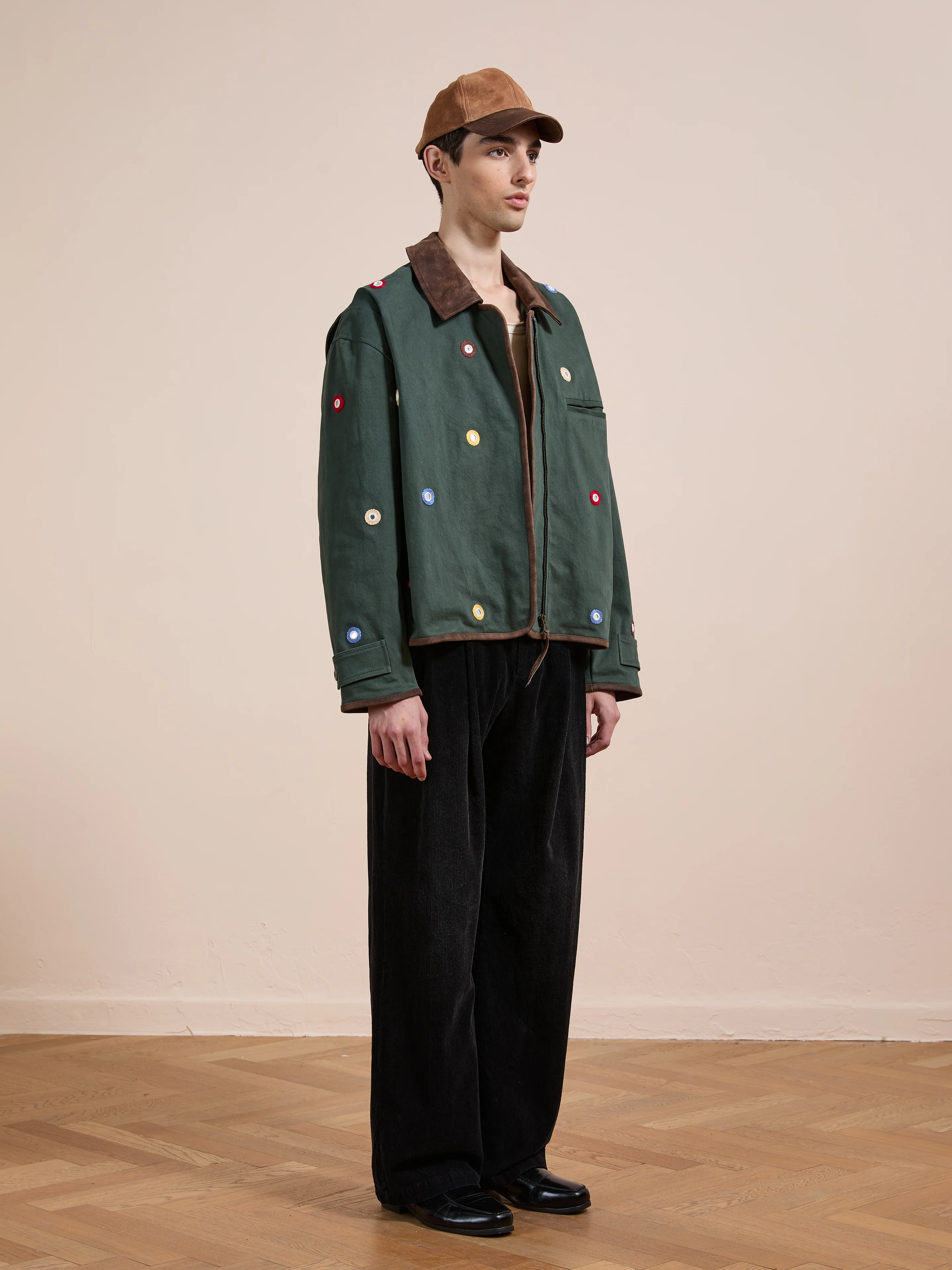 Hand Embroidered Mirror Abhala Jacket - Image 9