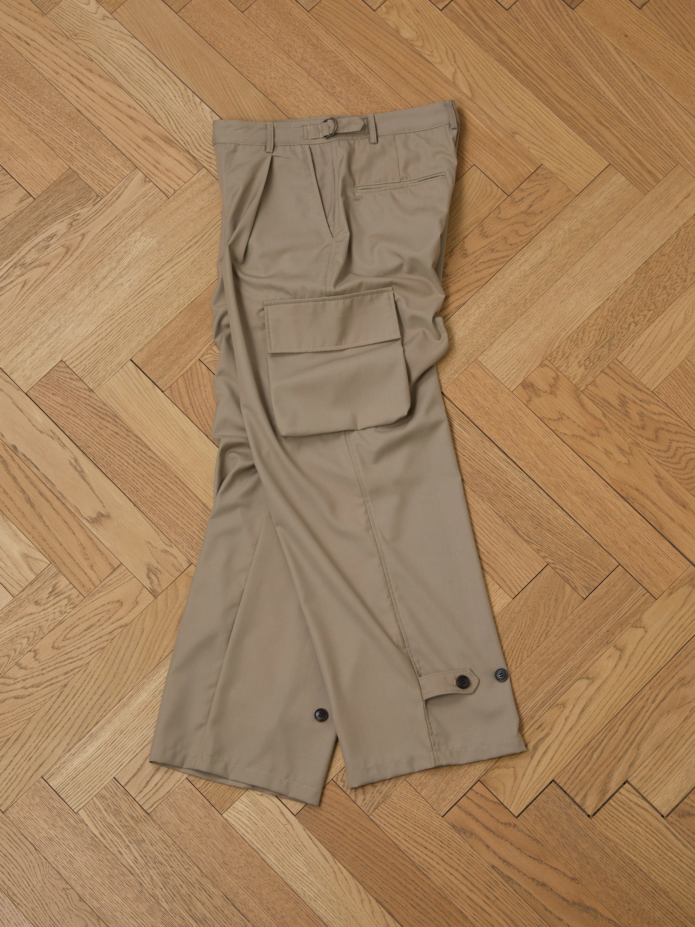 Hava Pleated Cargo Trousers - Image 12