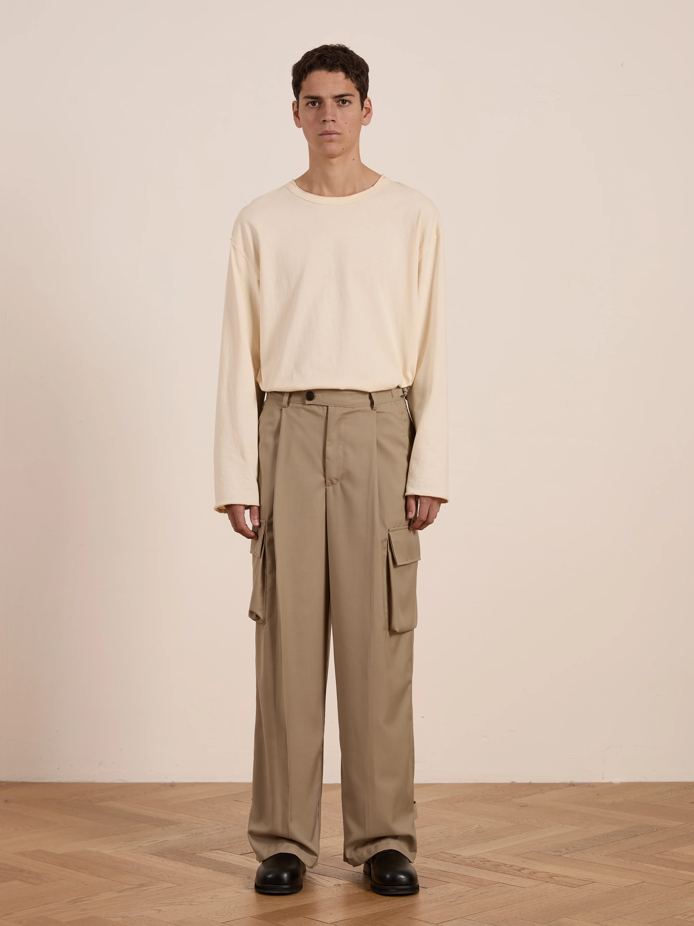 Hava Pleated Cargo Trousers - Image 2