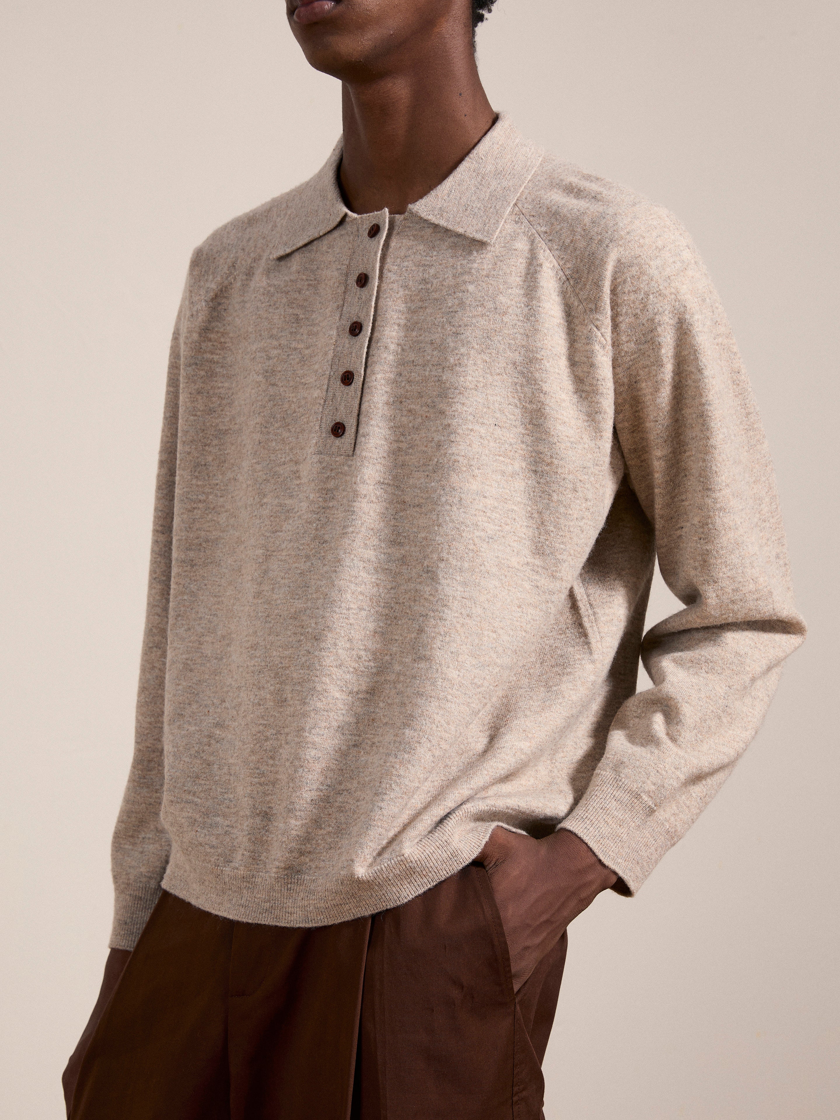 Hay Collared Knit Henley - Image 5