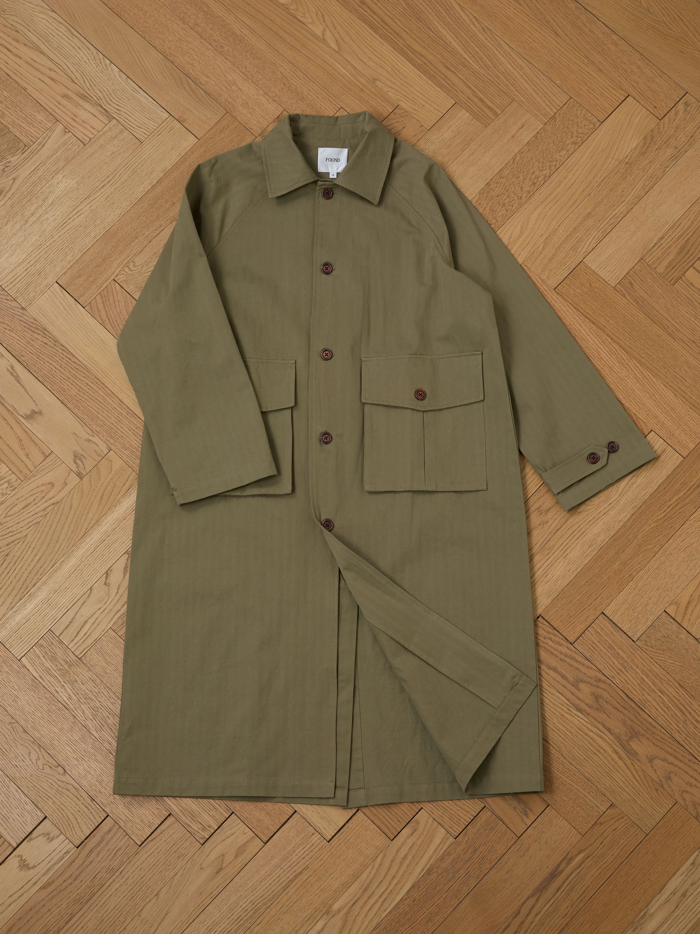 Herringbone Twill Trench Coat - Image 11