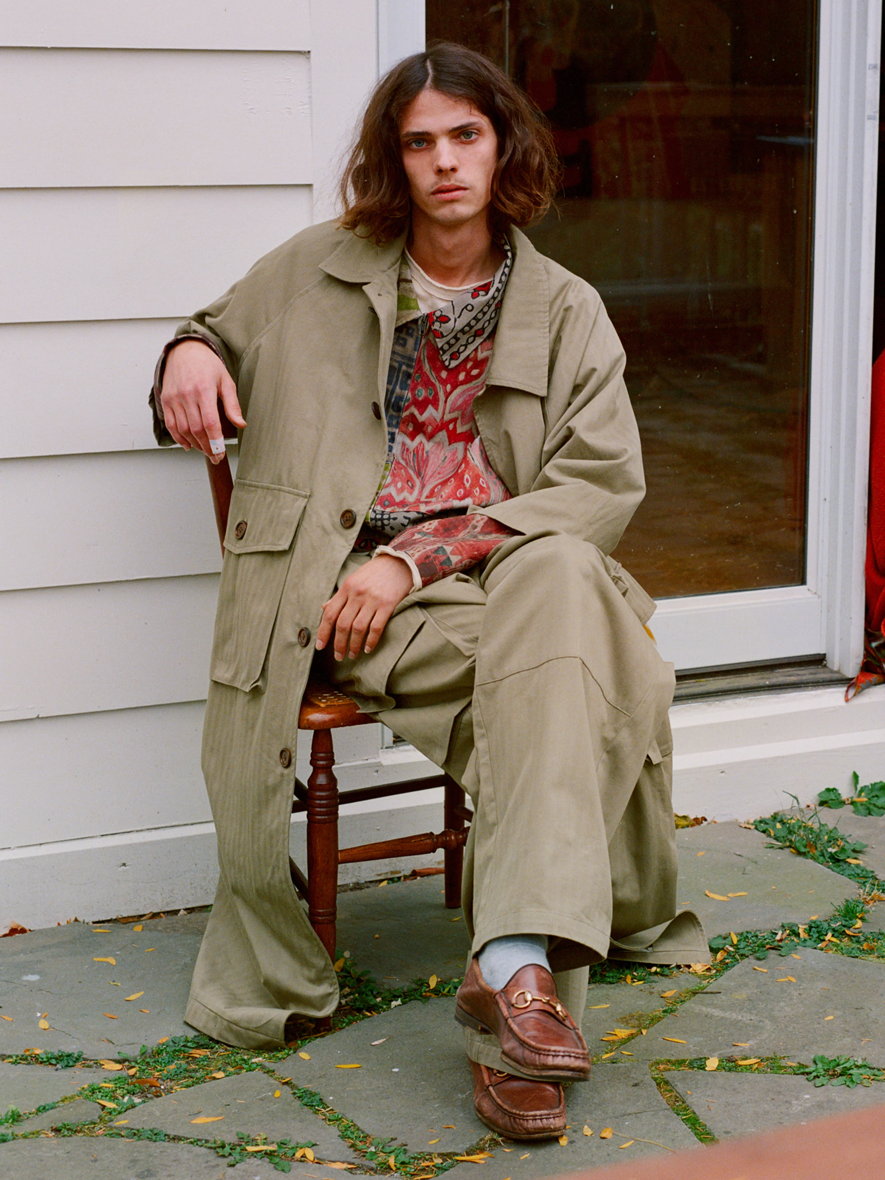 Herringbone Twill Trench Coat - Image 16