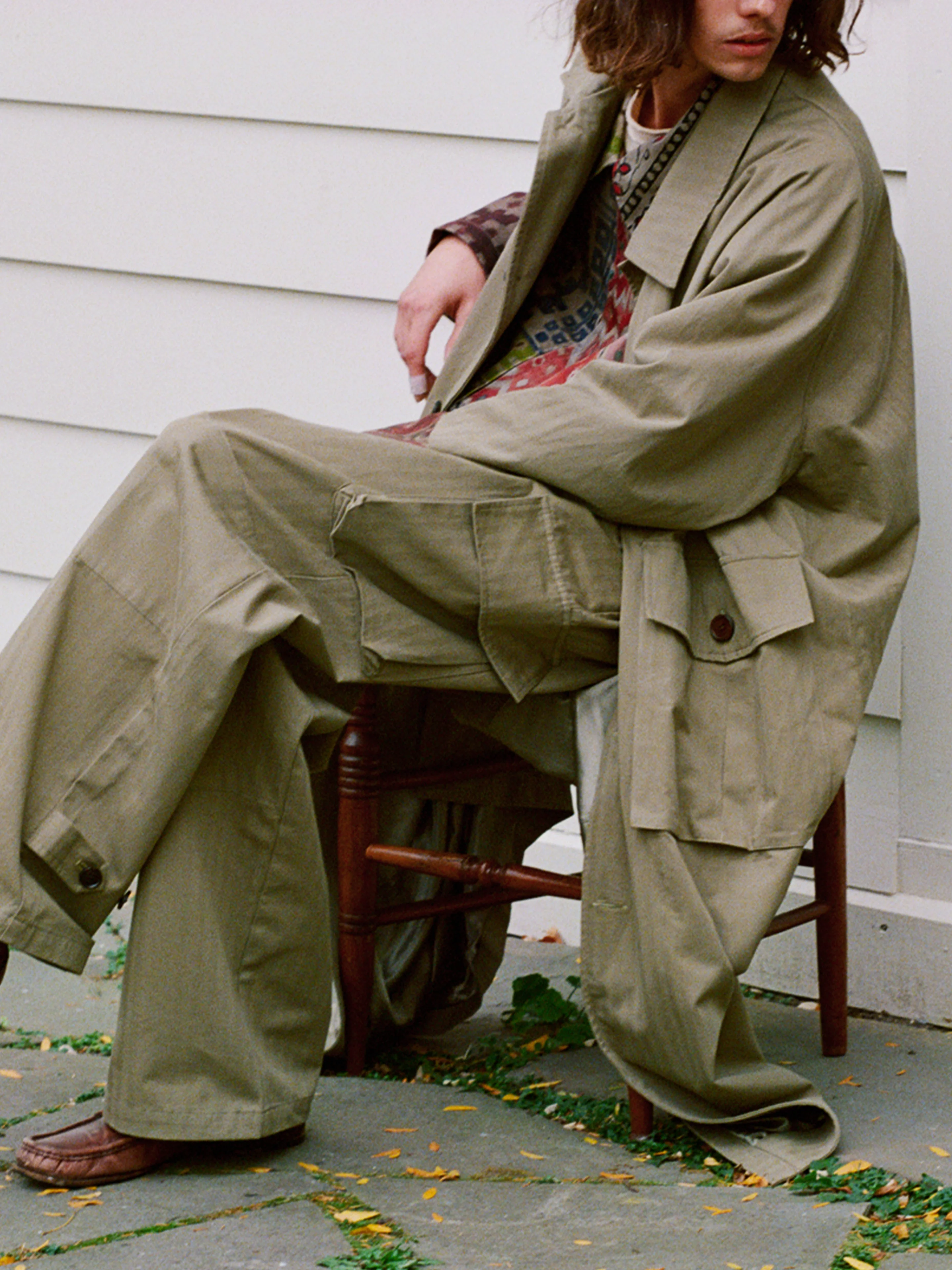 Herringbone Twill Trench Coat - Image 9
