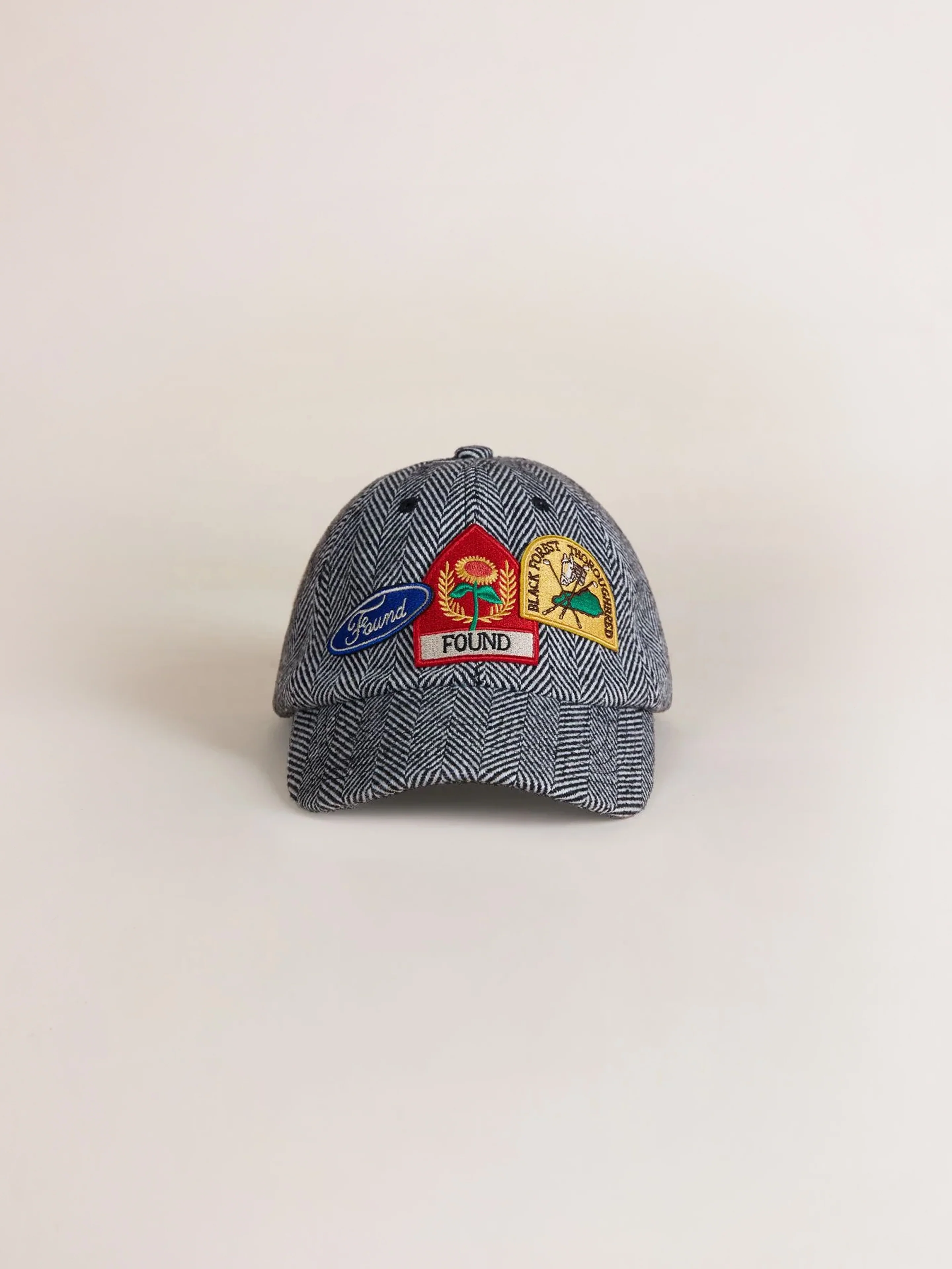 Herringbone Tweed Patch Cap - Image 10