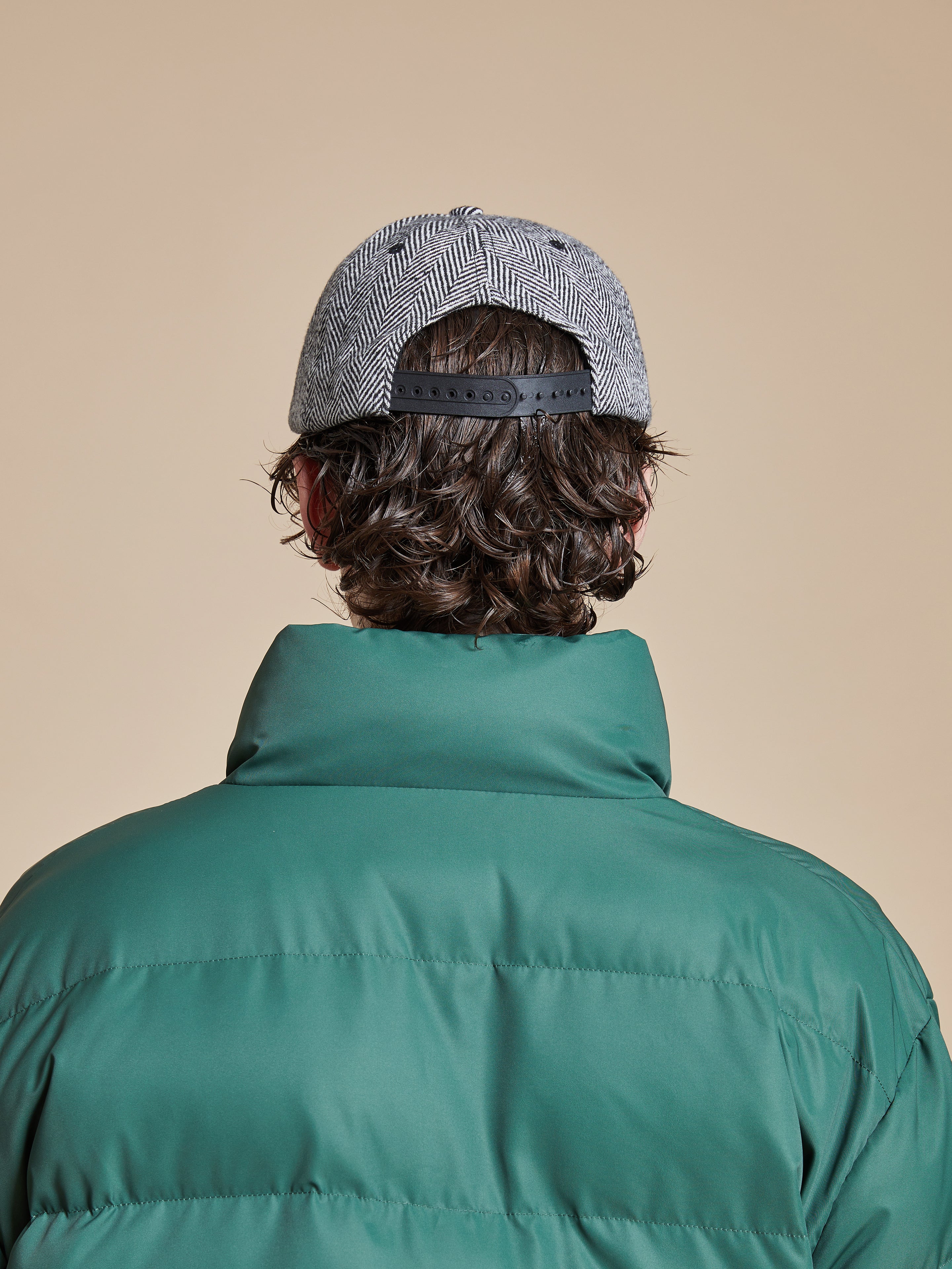 Herringbone Tweed Patch Cap - Image 4