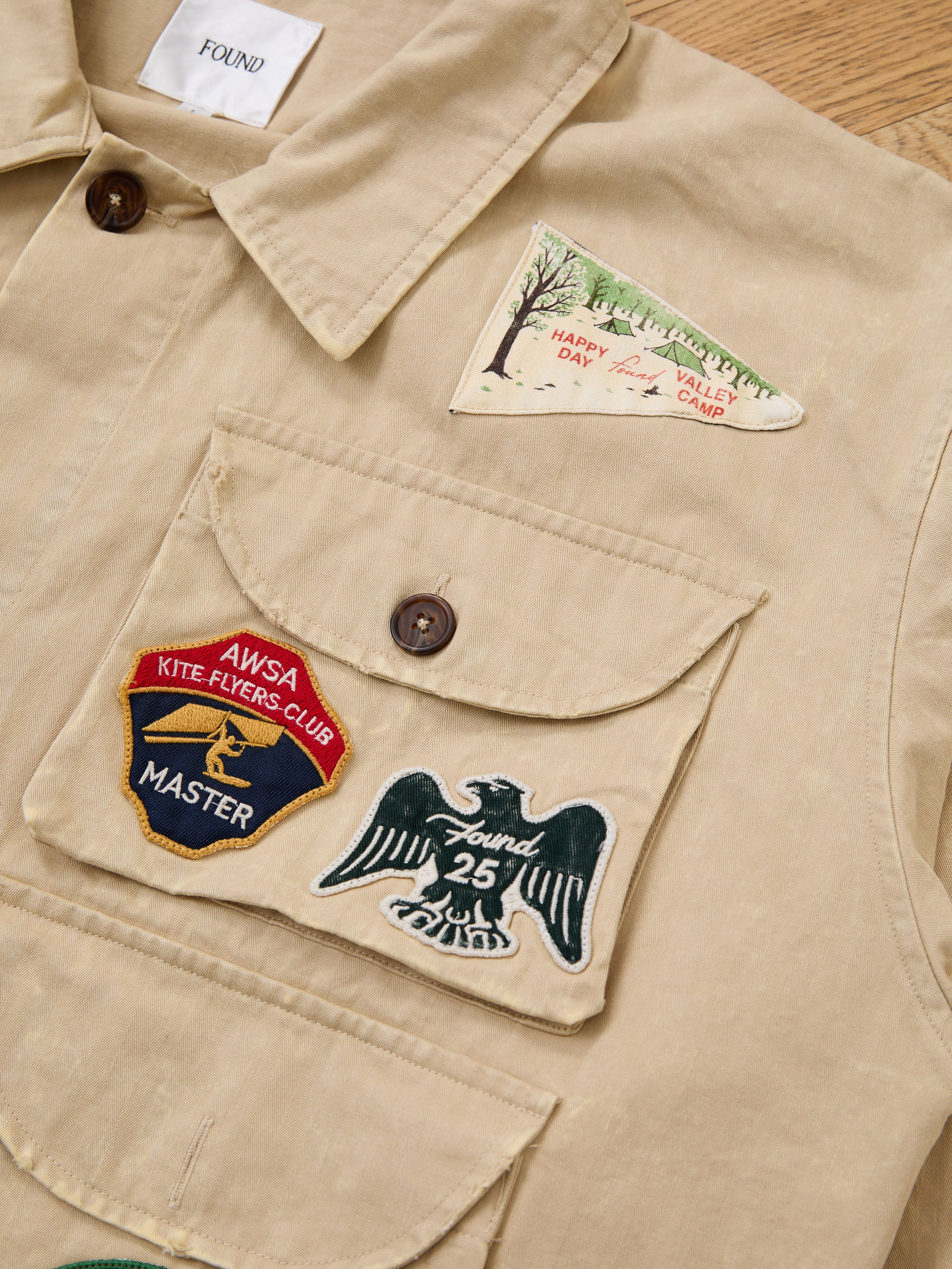 Herringbone Utility Patchwork Jacket - Image 18