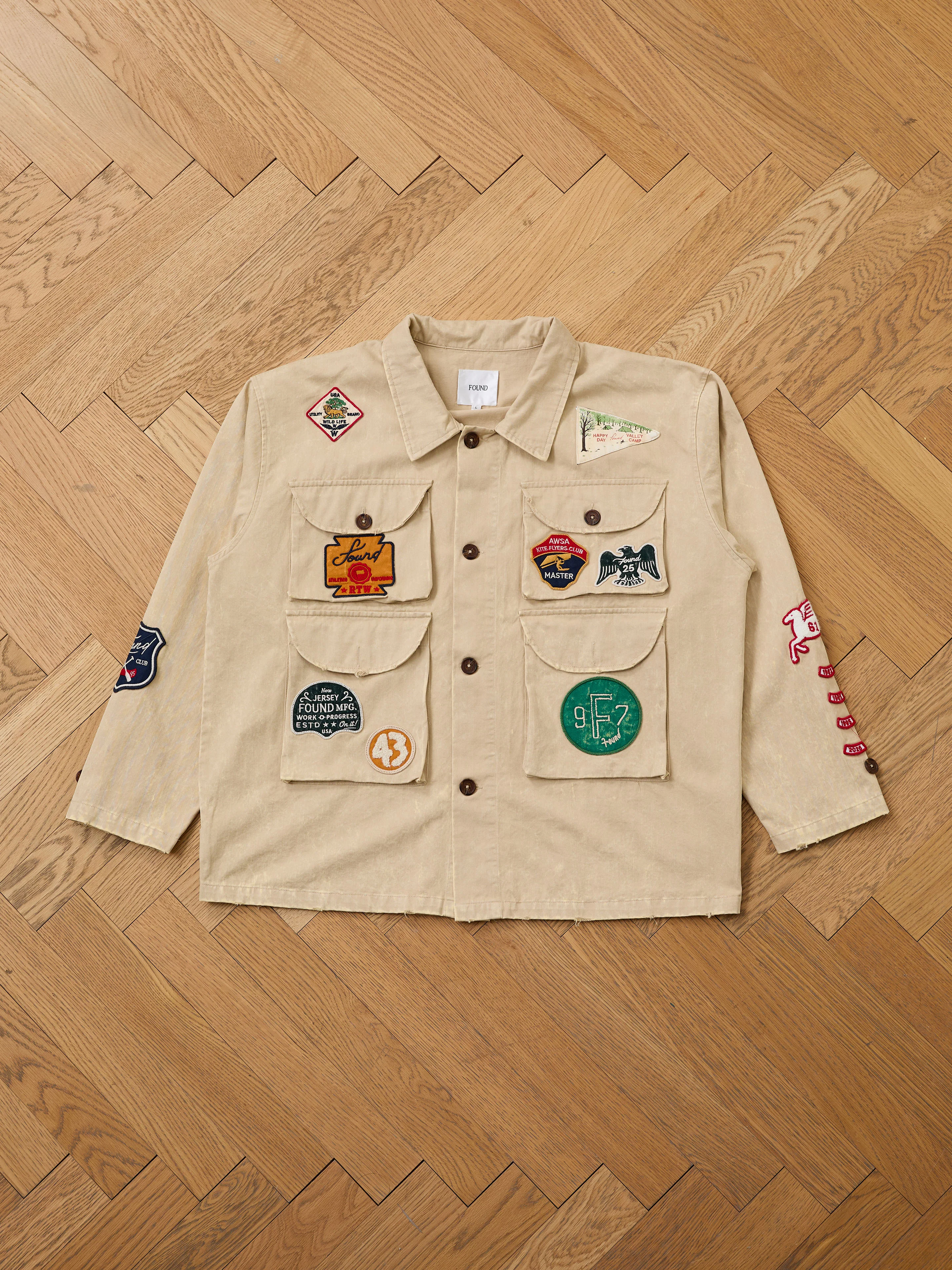 Herringbone Utility Patchwork Jacket - Image 20