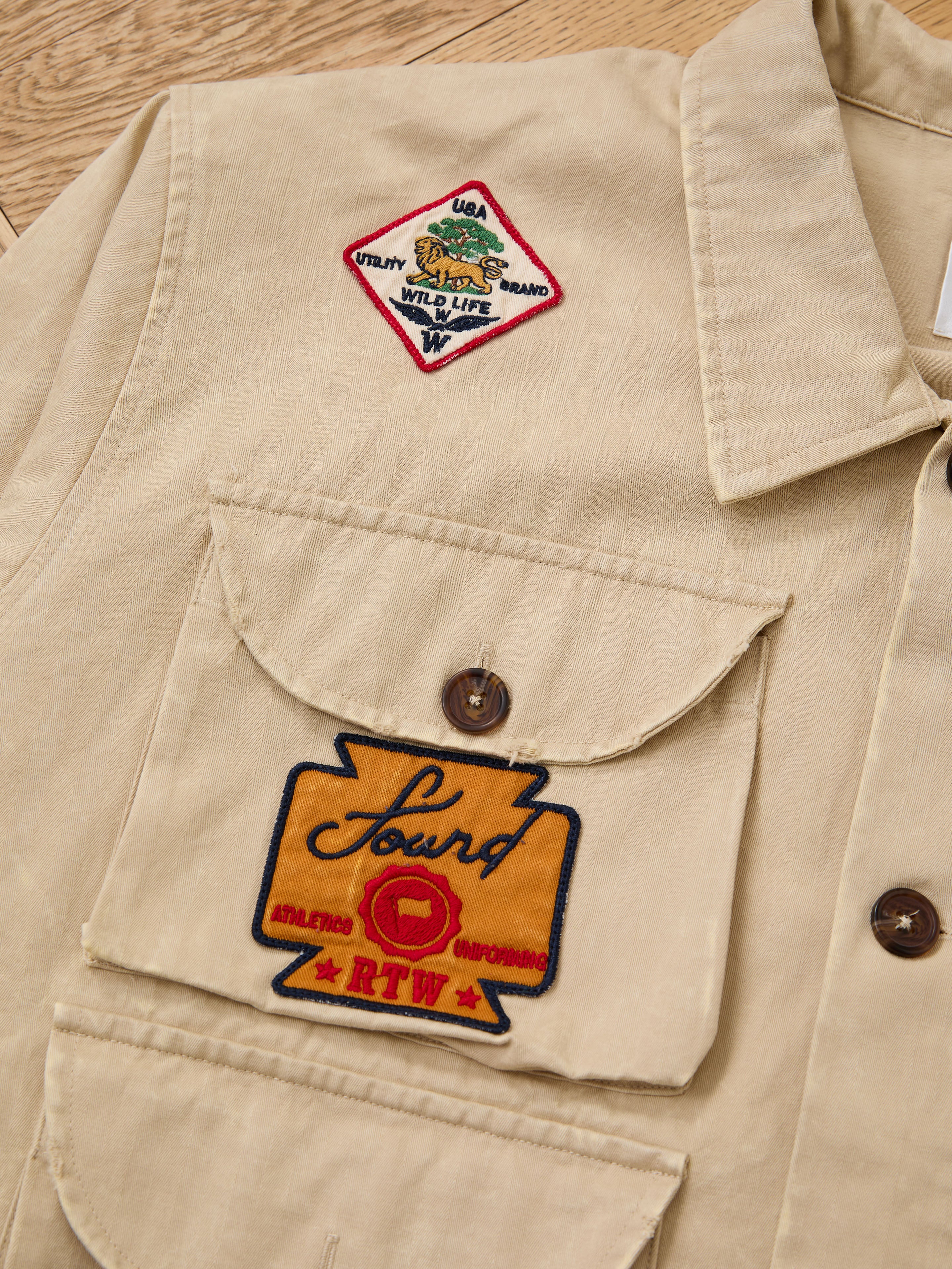 Herringbone Utility Patchwork Jacket - Image 21