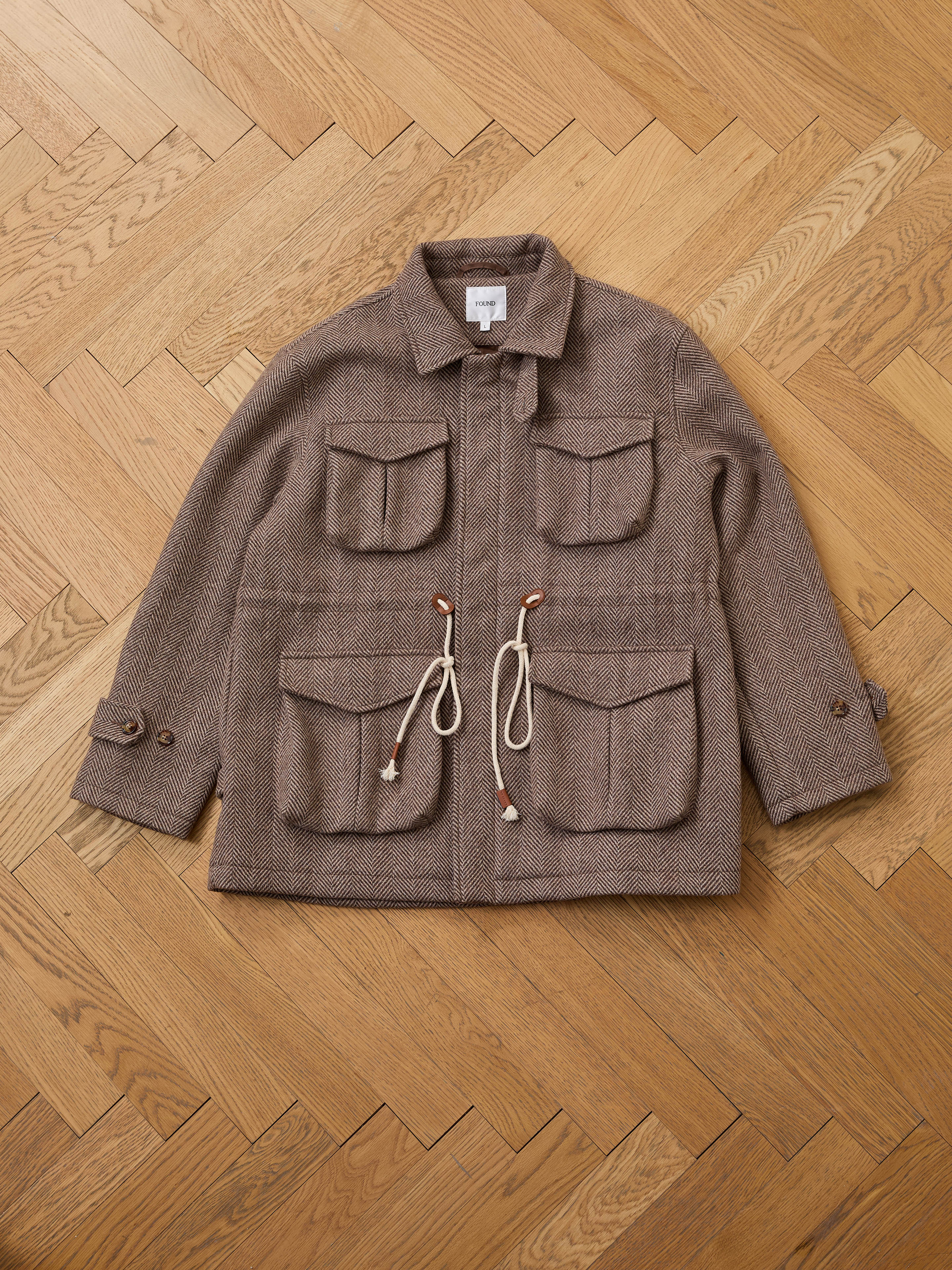 Herringbone Wool Barn Jacket - Image 14