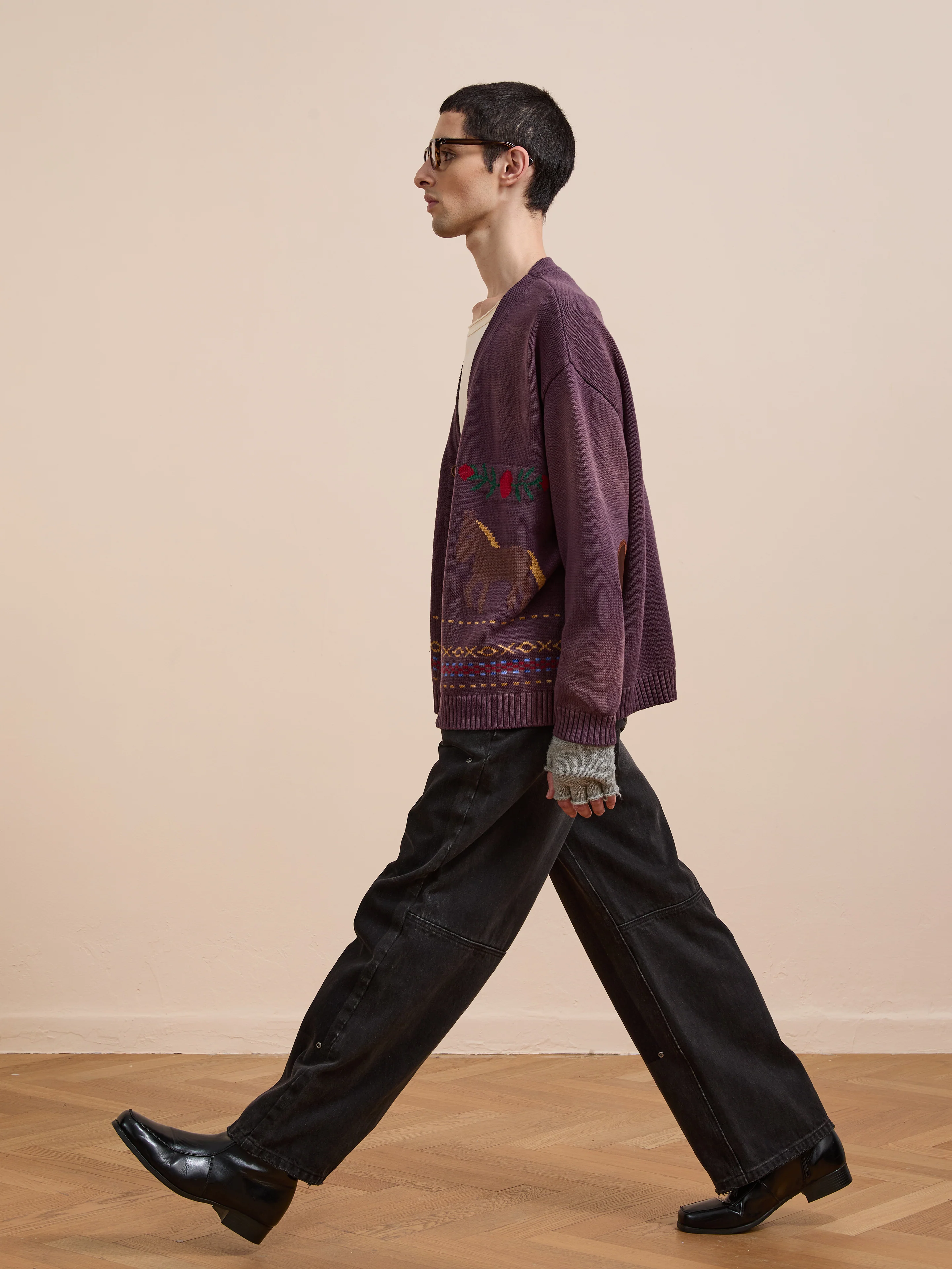 Horse Jacquard Cardigan - Image 10