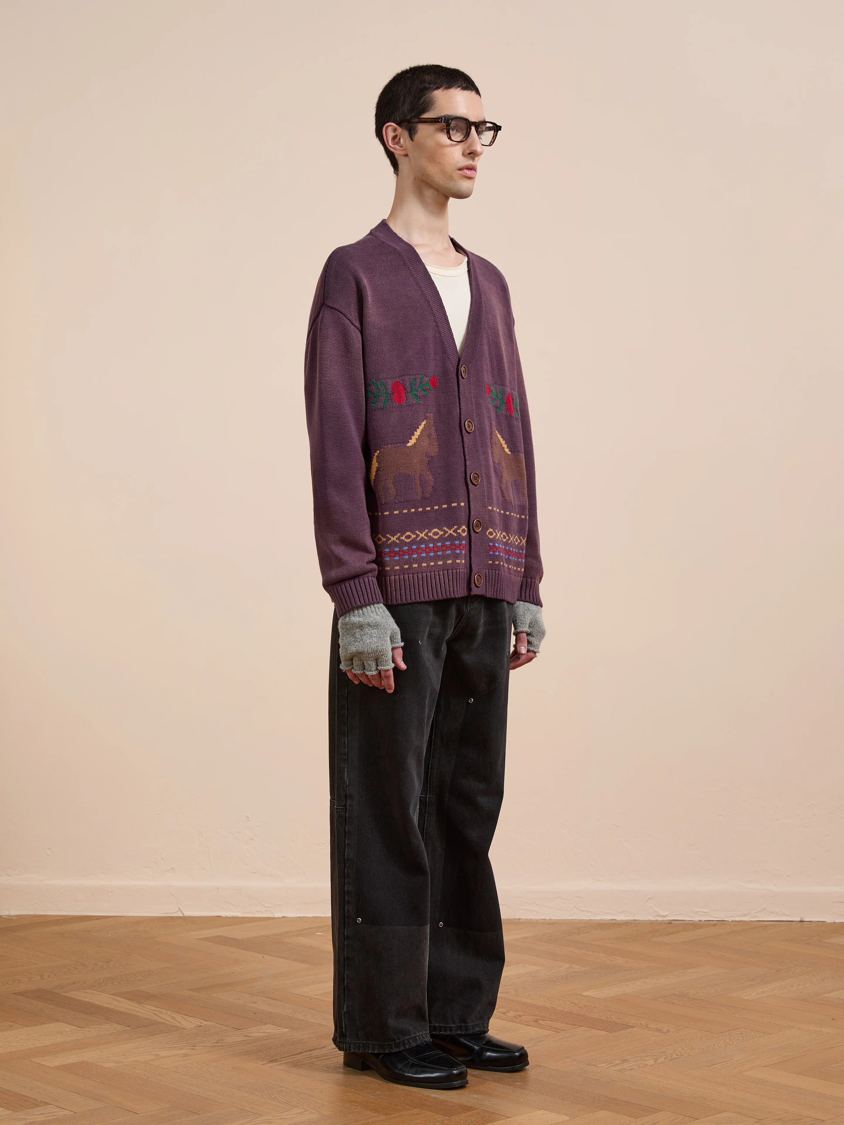 Horse Jacquard Cardigan - Image 11