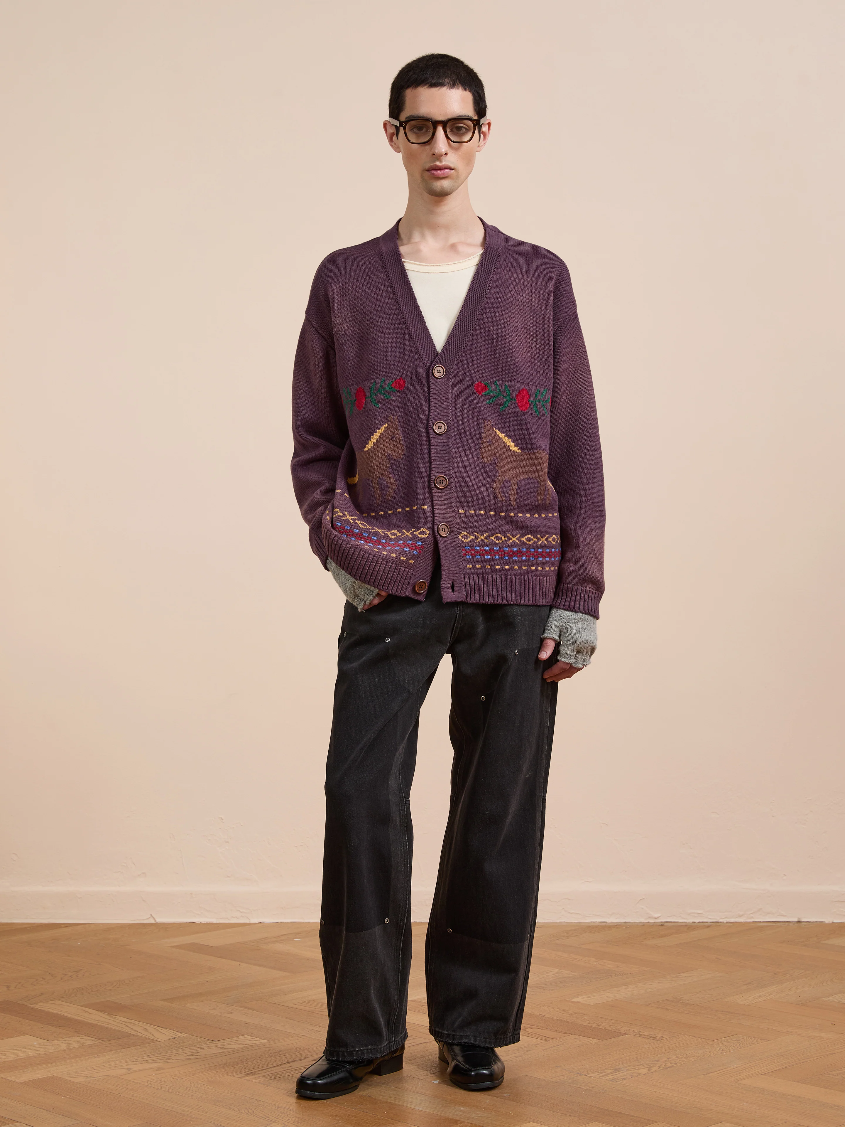 Horse Jacquard Cardigan - Image 12