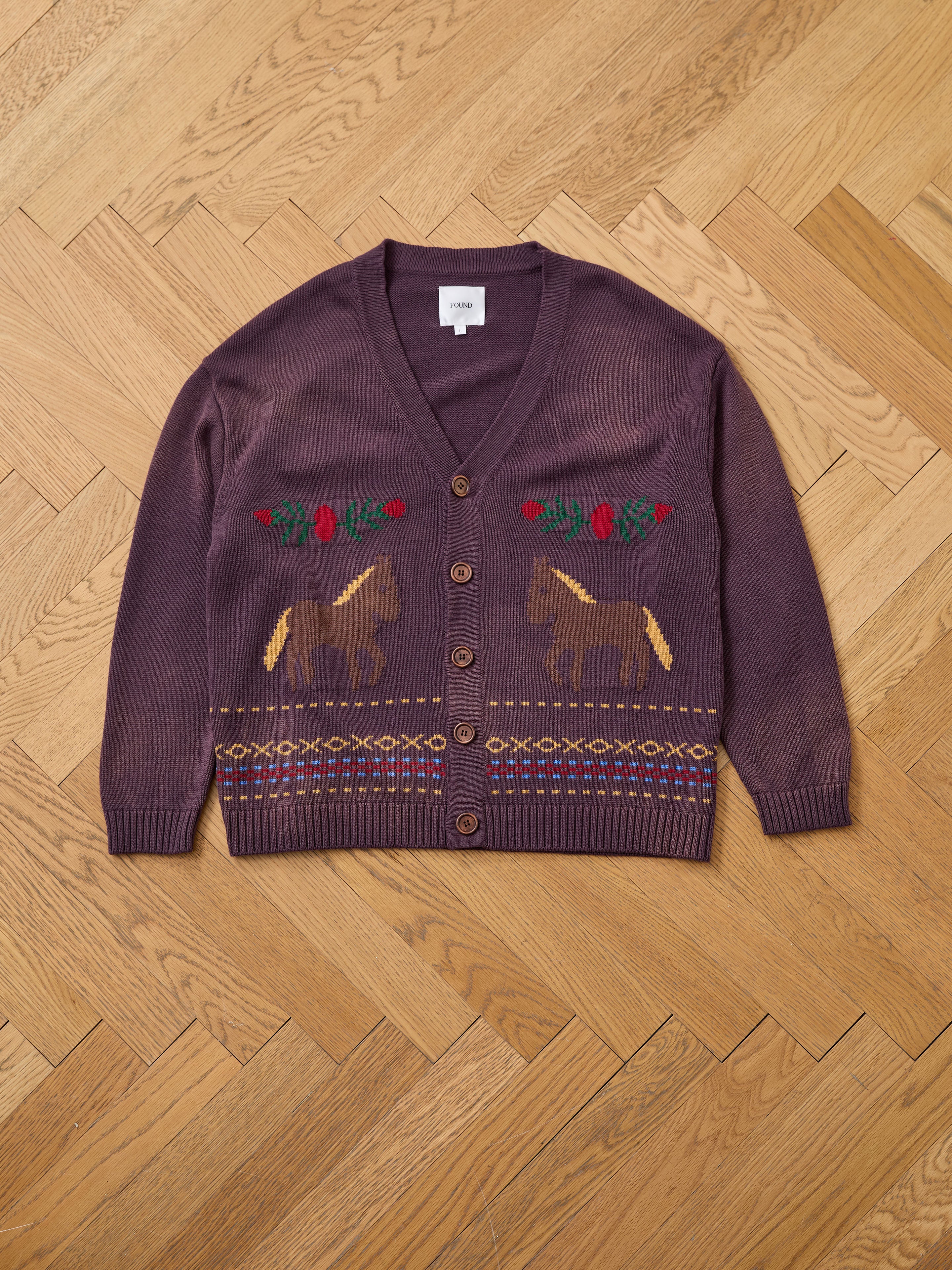 Horse Jacquard Cardigan - Image 14