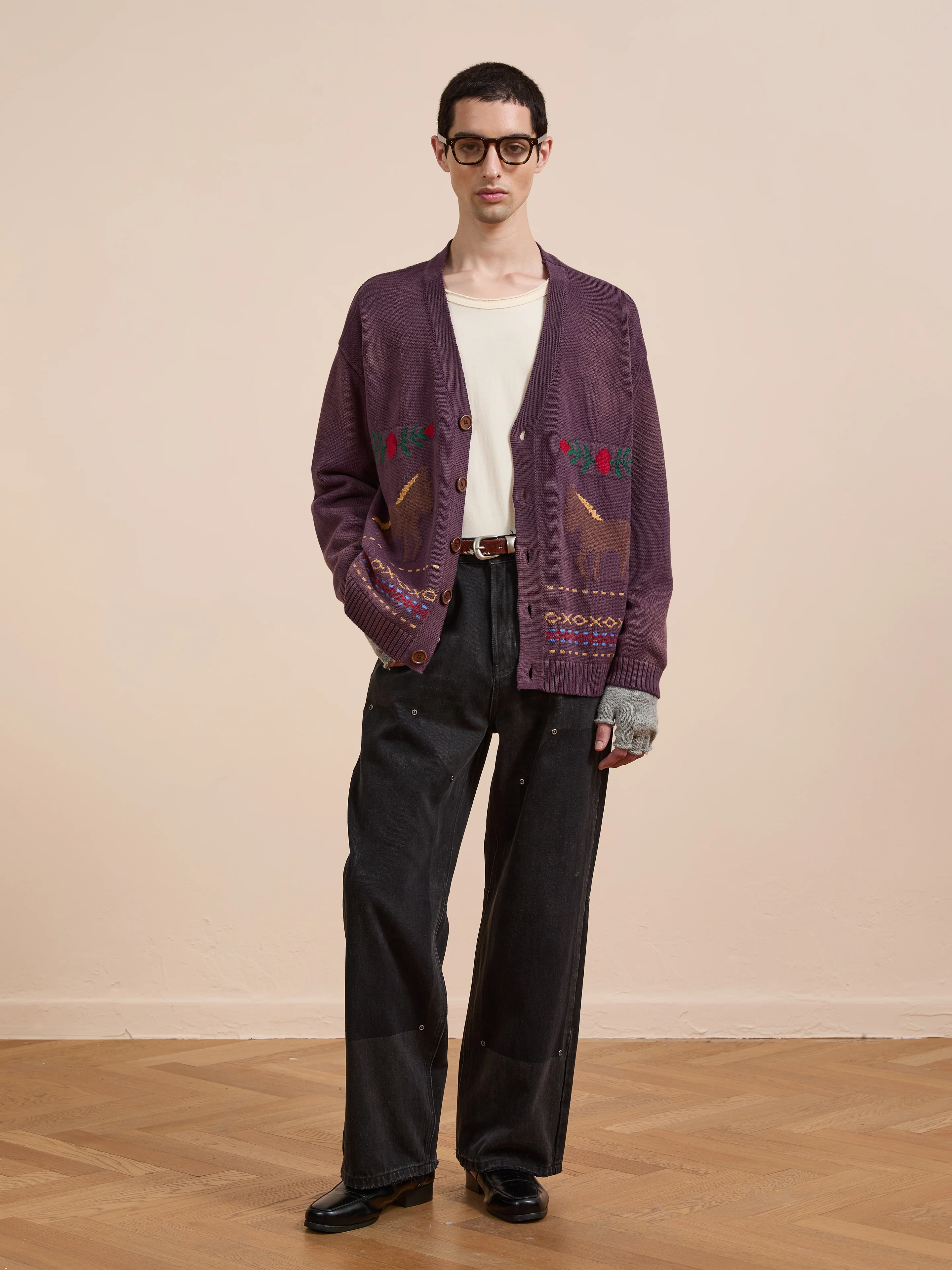 Horse Jacquard Cardigan - Image 8