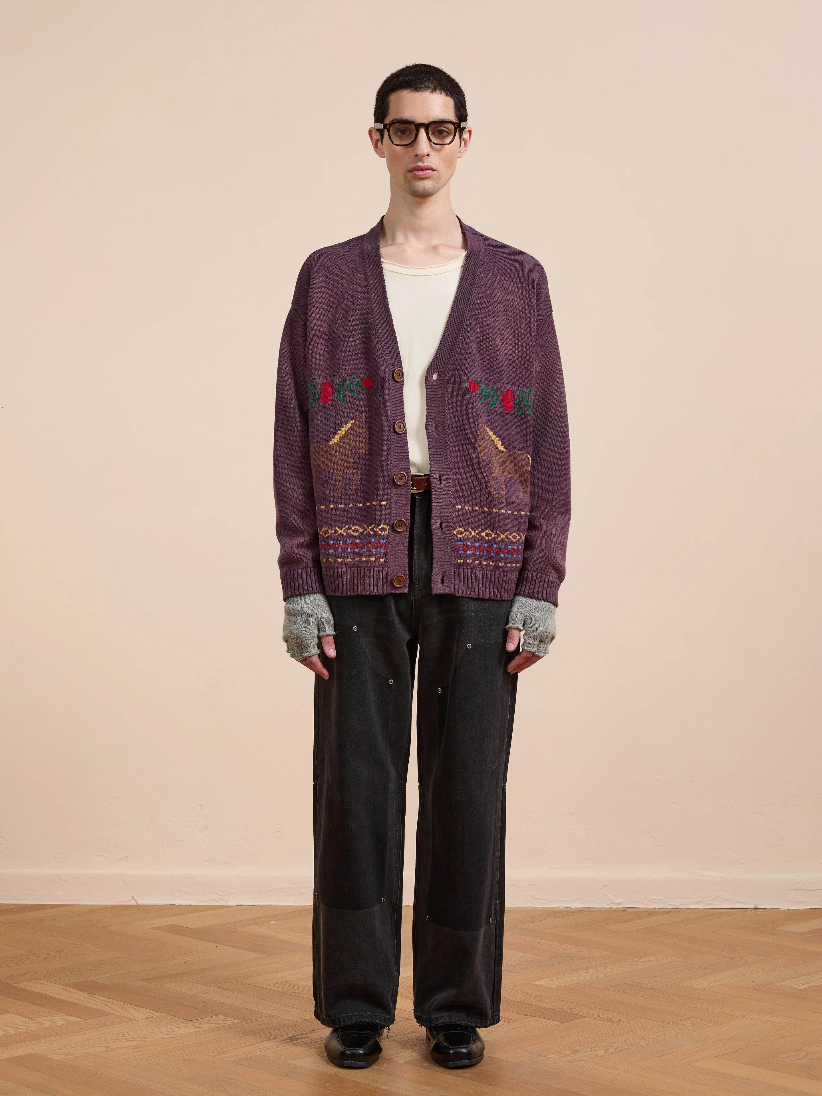 Horse Jacquard Cardigan - Image 9