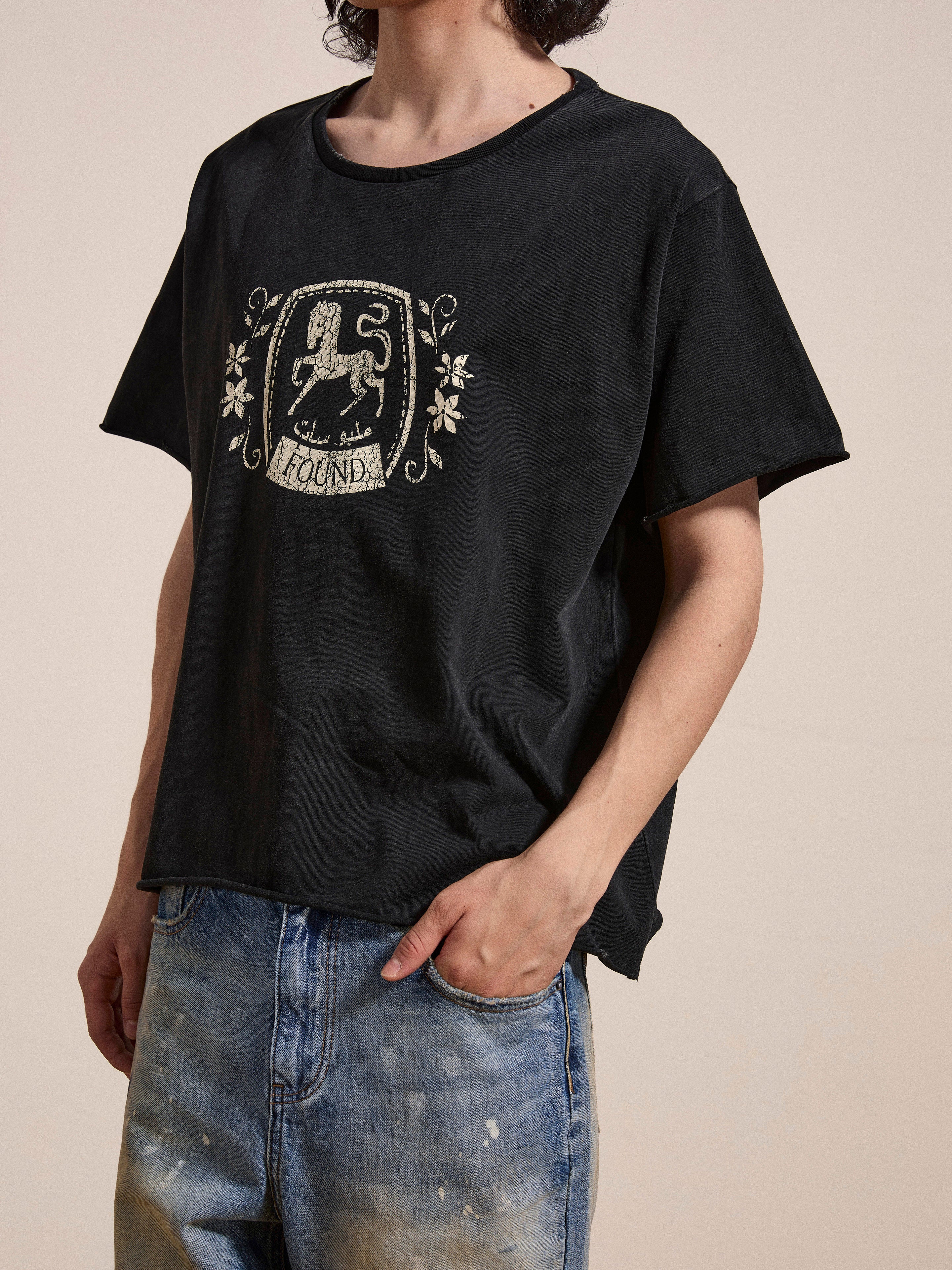 Horse Logo Print Tee - Image 4
