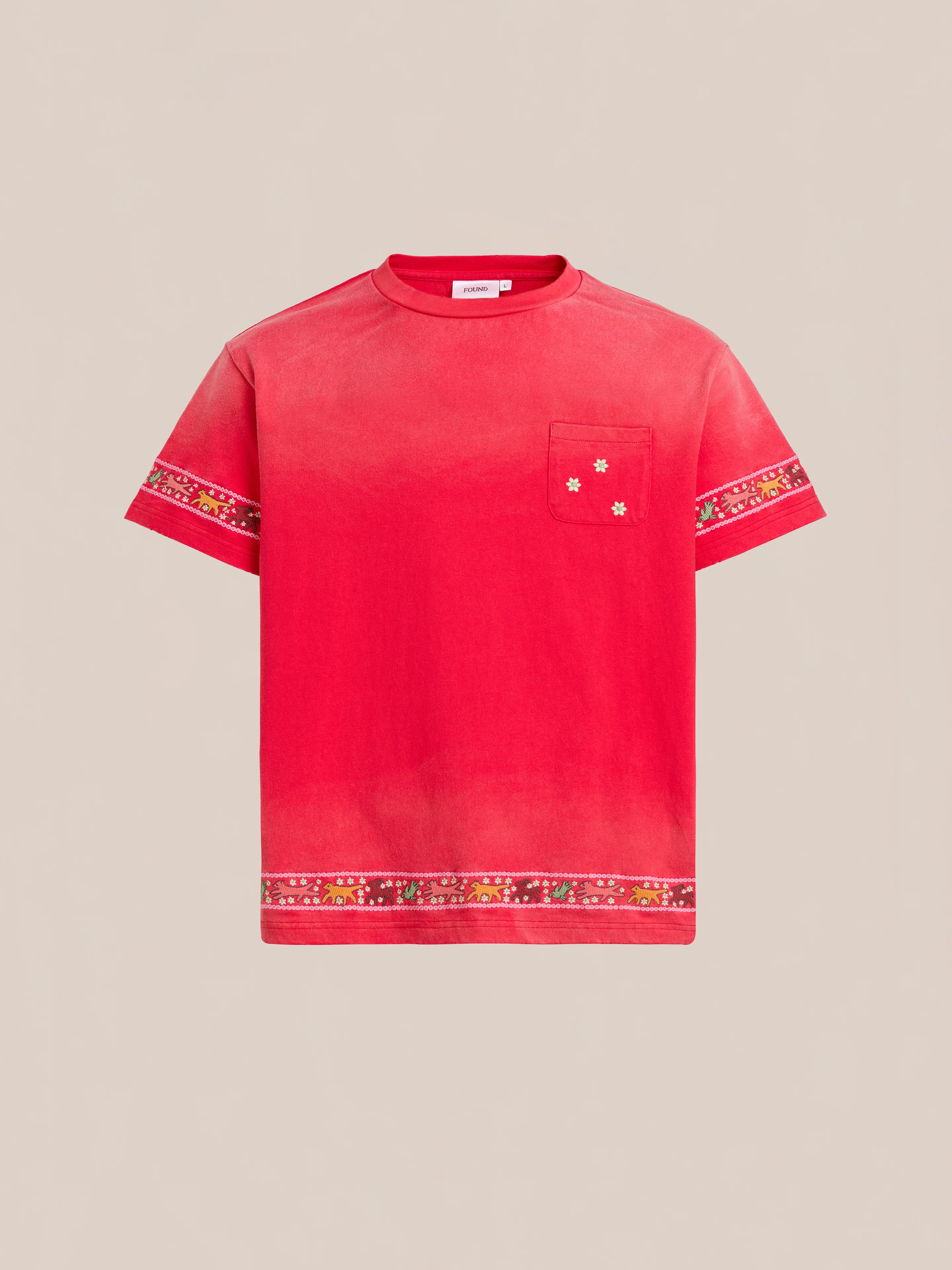 Horse Motif Embroidered Tee - Image 6