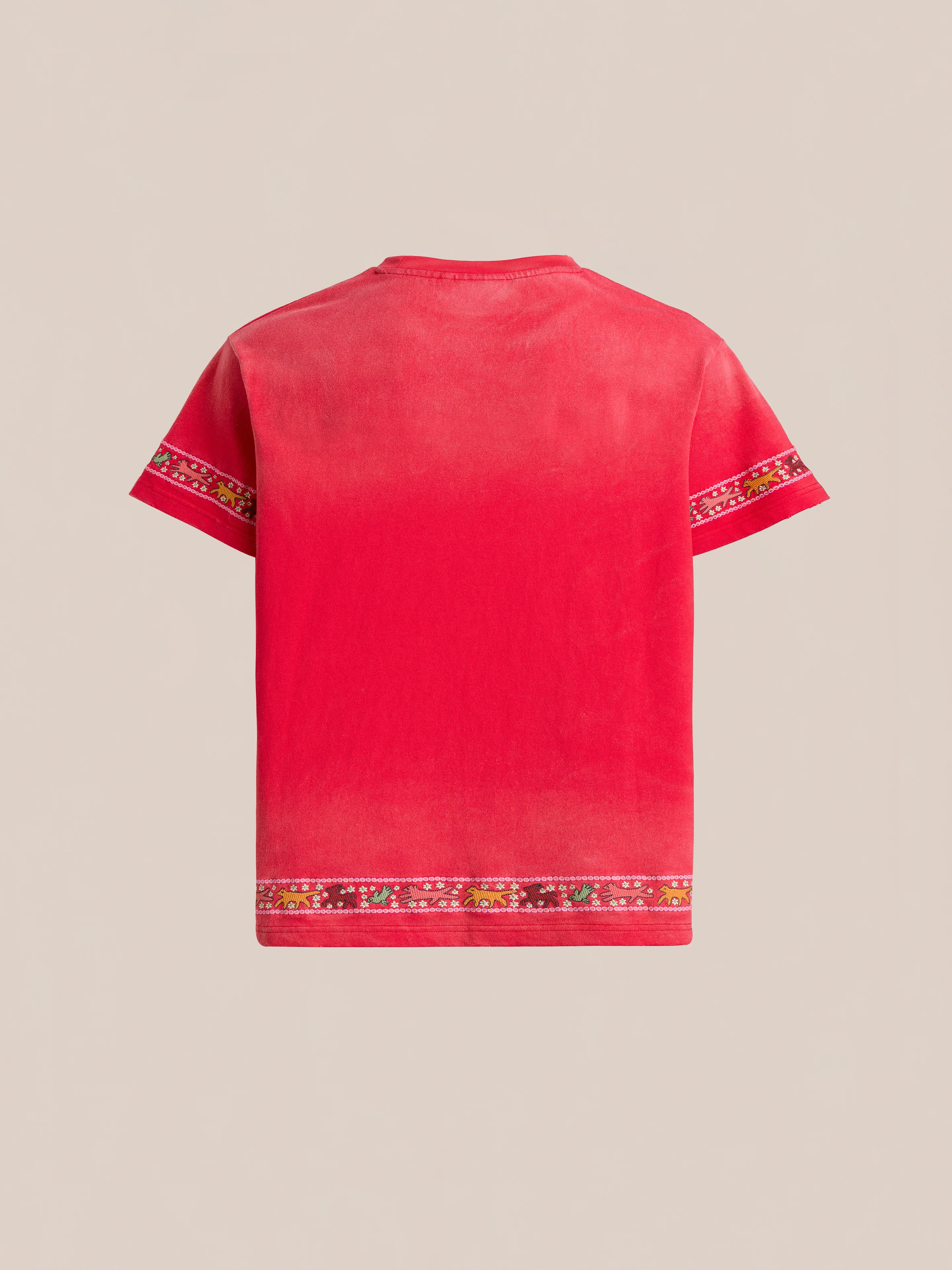 Horse Motif Embroidered Tee - Image 7