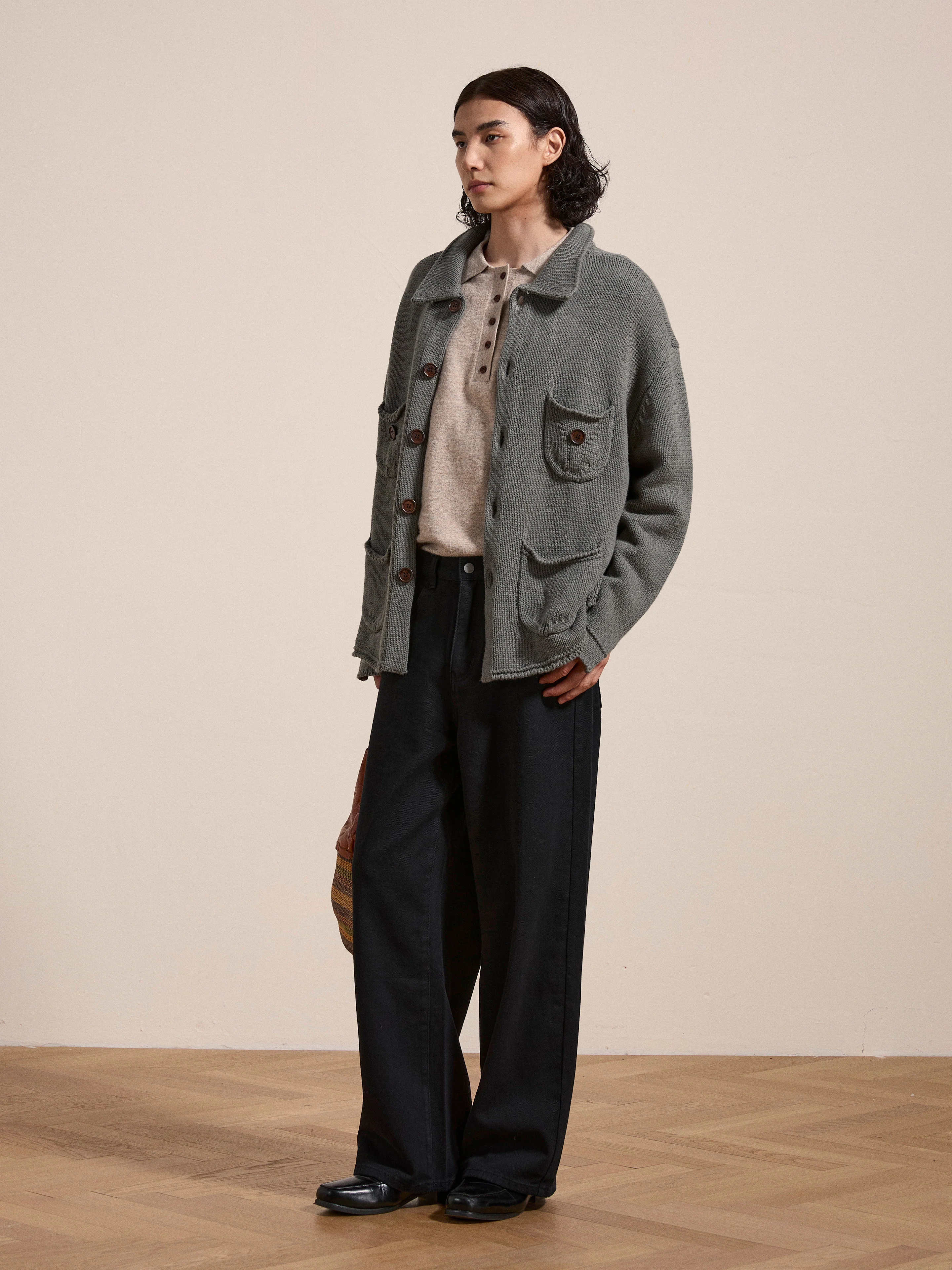 Hunter Knit Collared Cardigan - Image 3