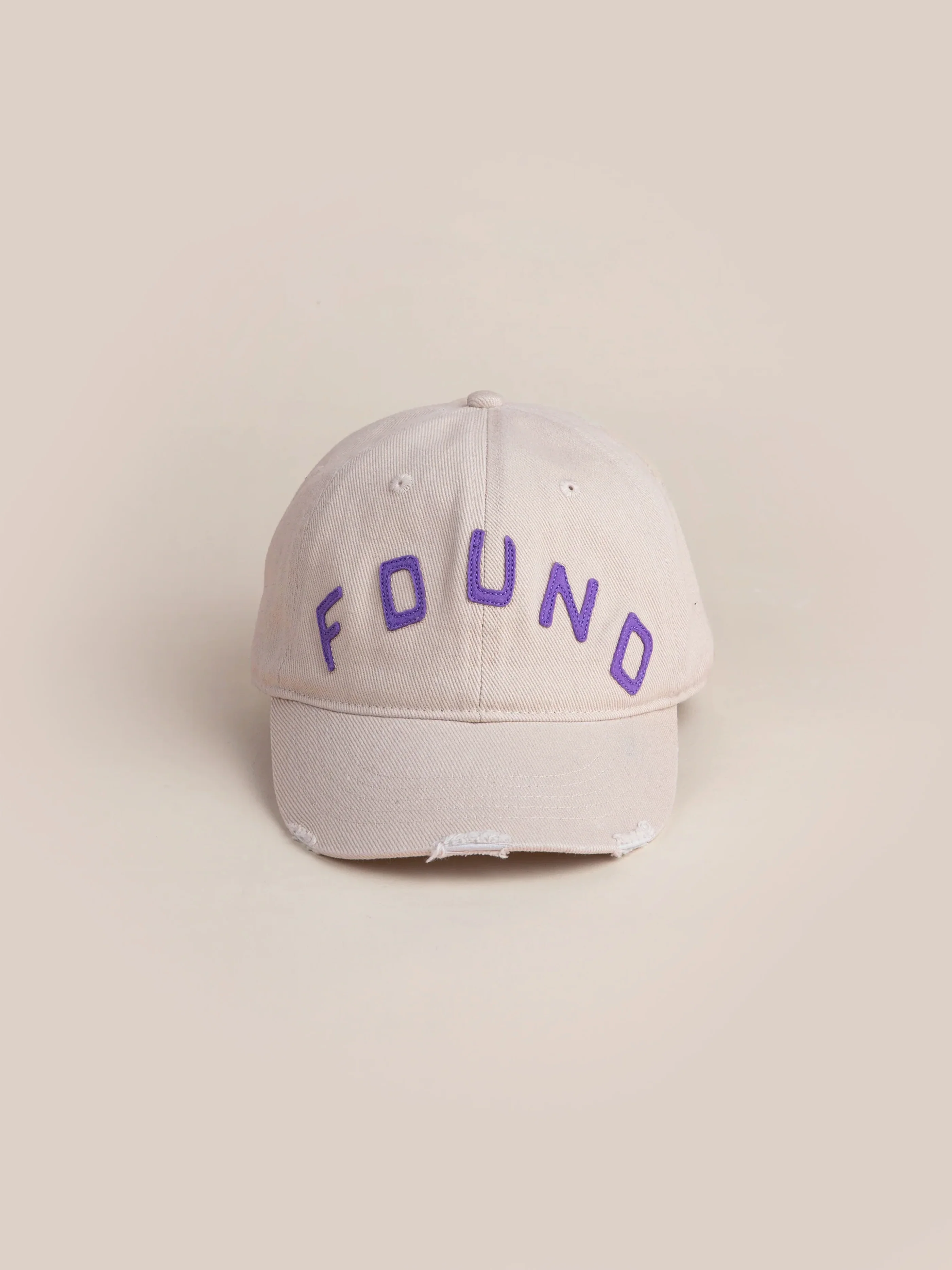 Ivory Felt Patch Cap - Image 4