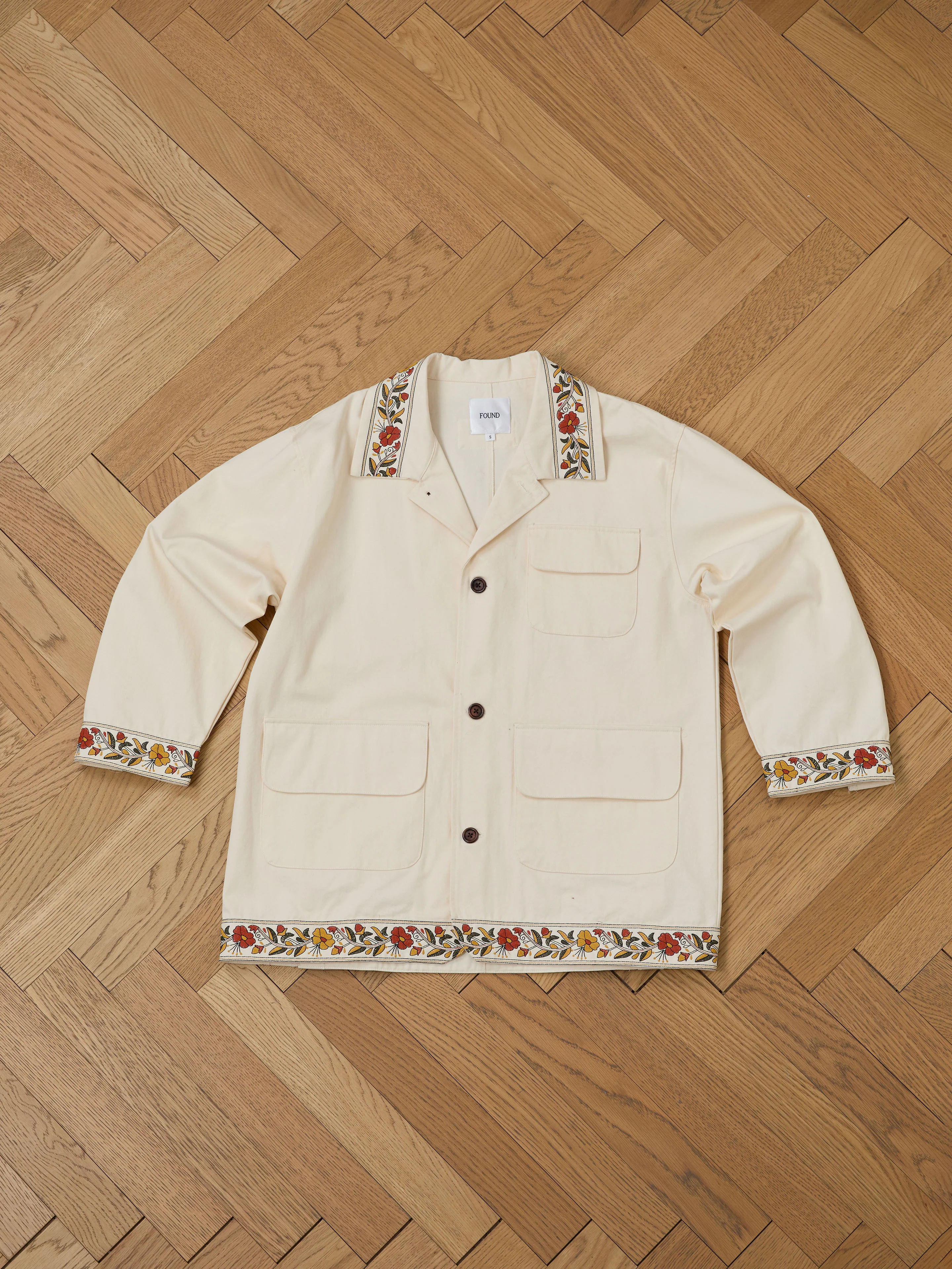 Kantha Floral Work Jacket - Image 12