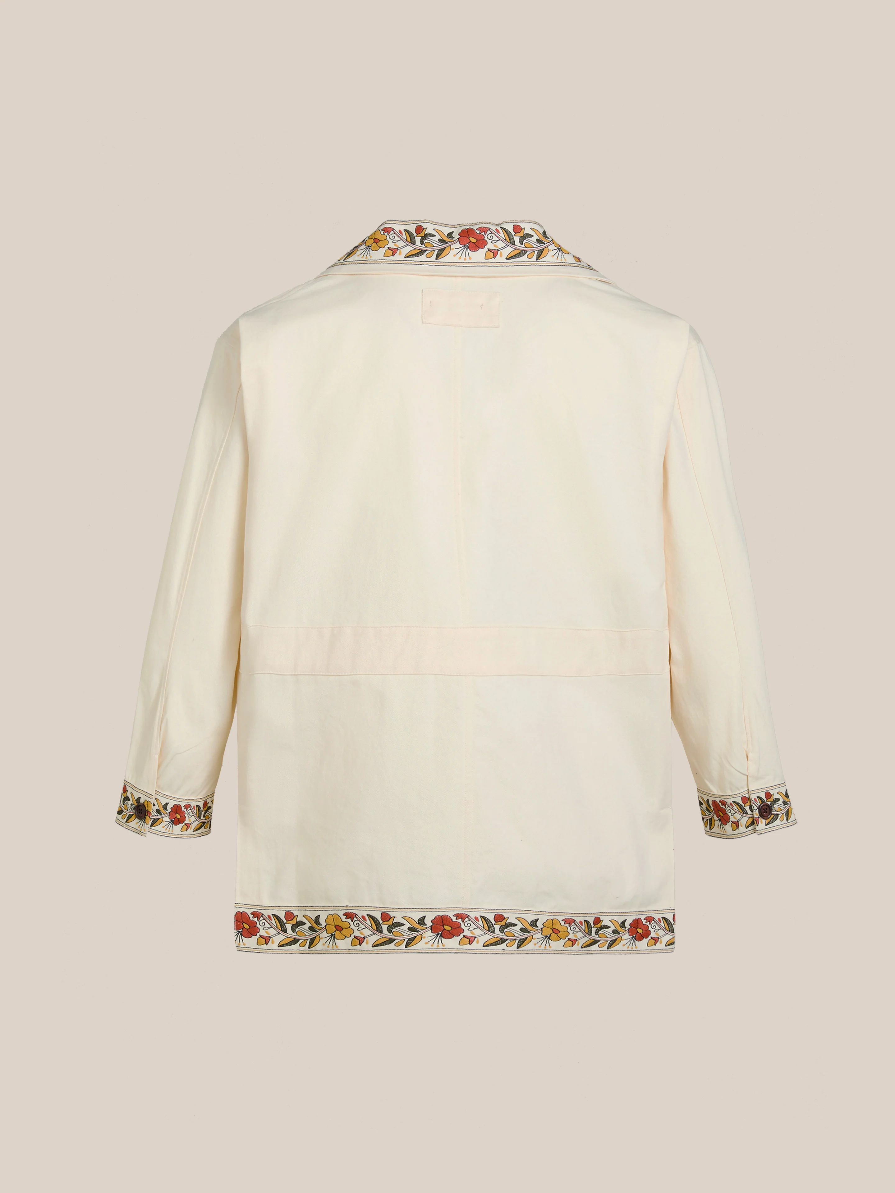 Kantha Floral Work Jacket - Image 6