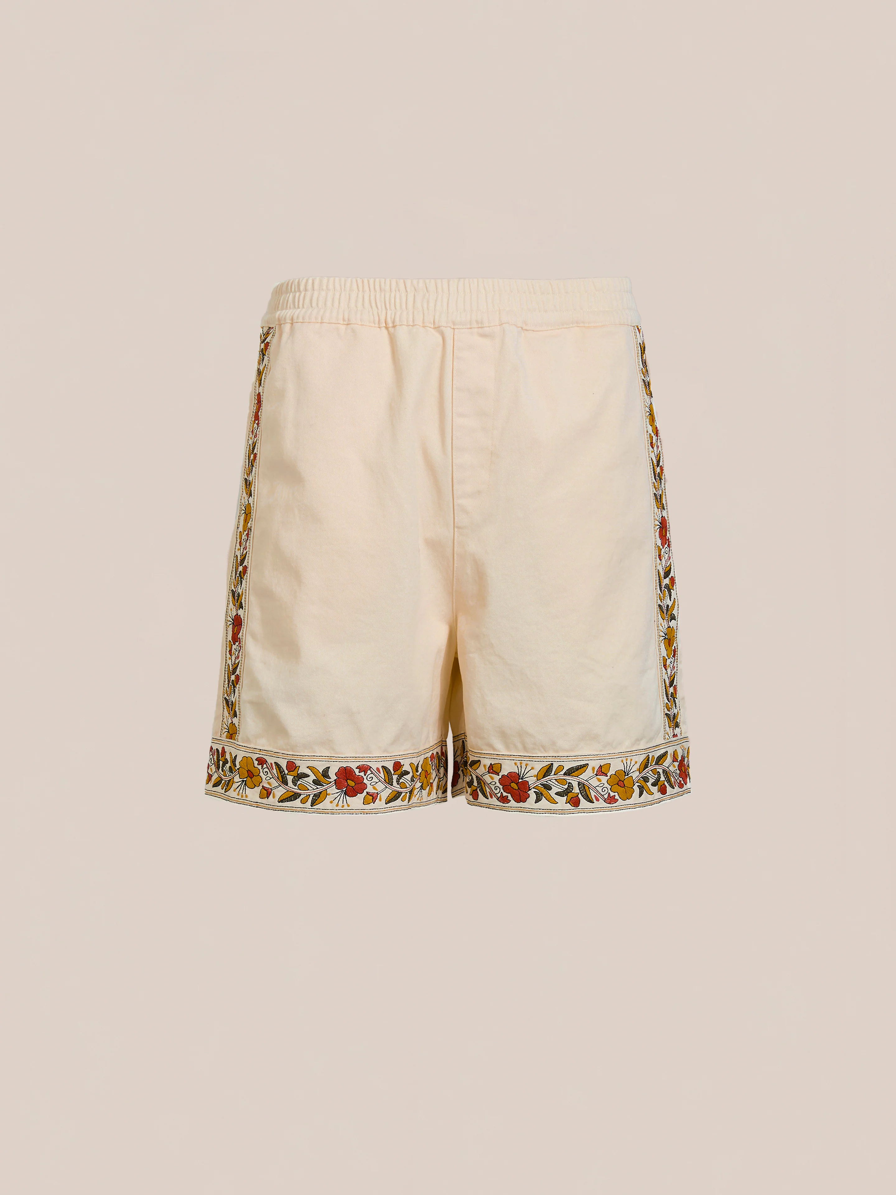 Kantha Floral Work Shorts - Image 6