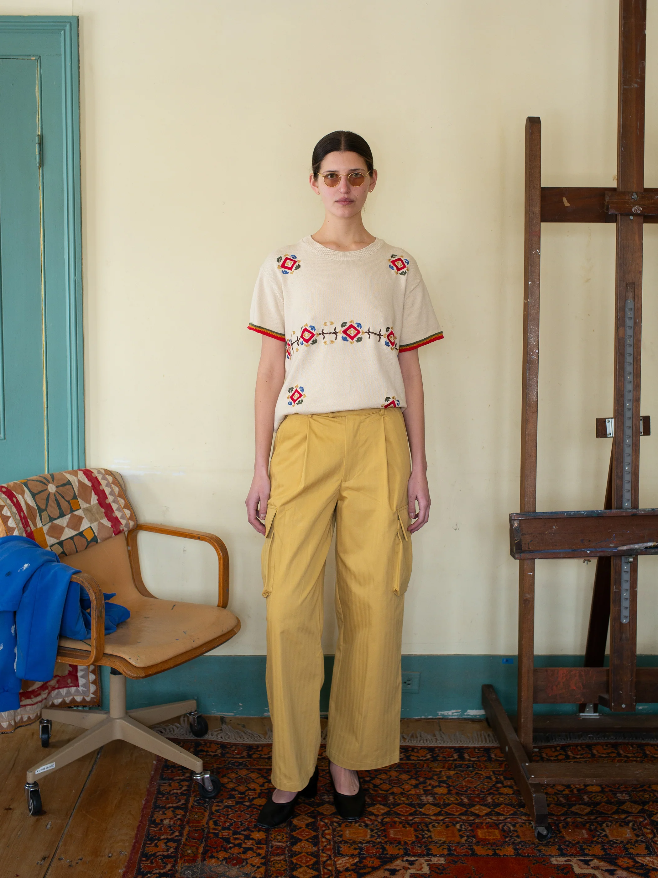 Knit Flower Petal Tee - Image 14