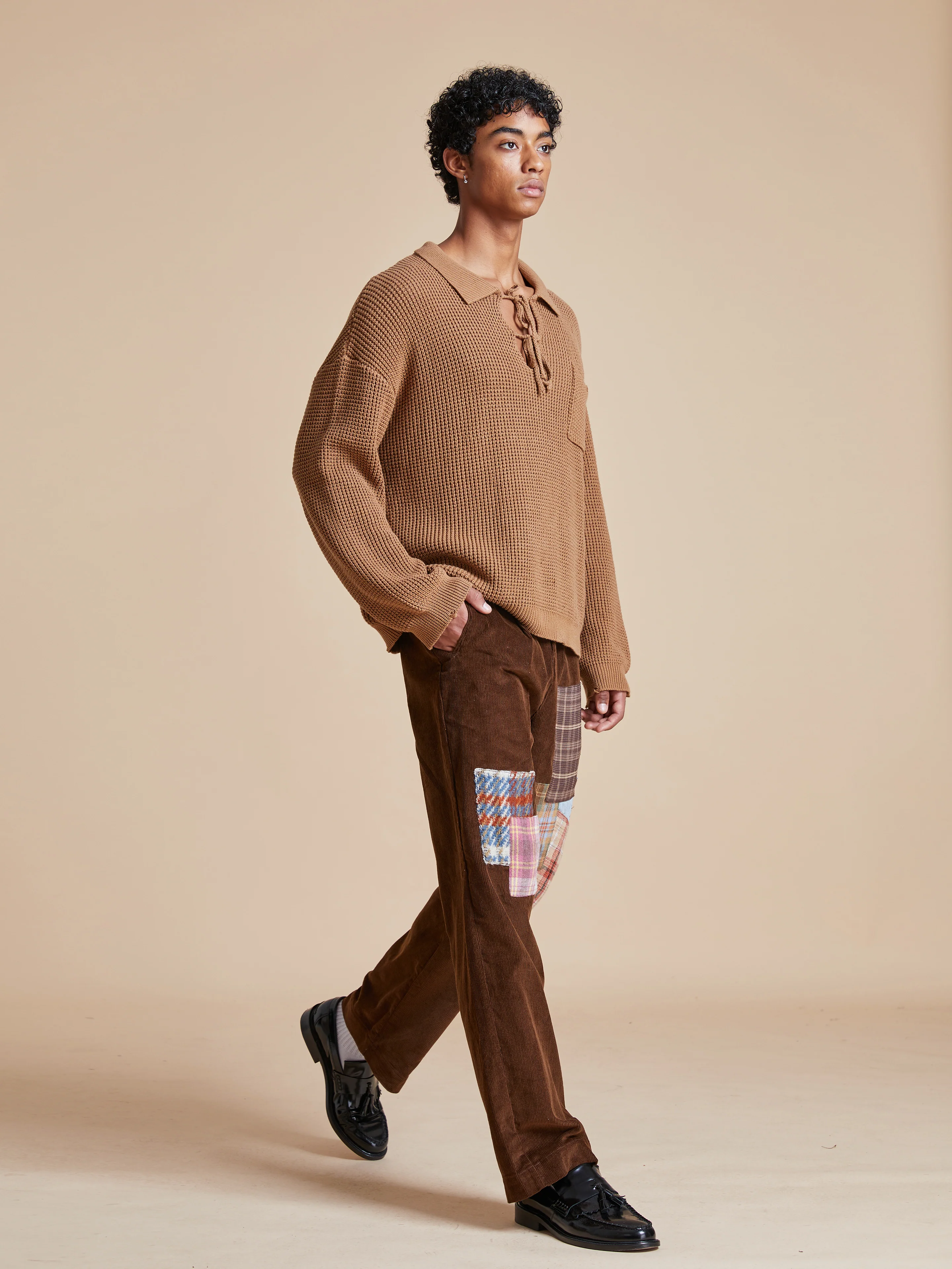 Tie-Collar Knit Sweater - Image 10